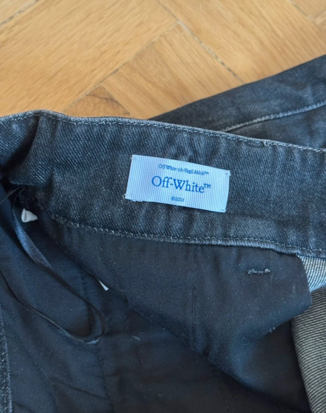 Off-White Off white denim zipper pants Size US 30 / EU 46 - 12 Thumbnail