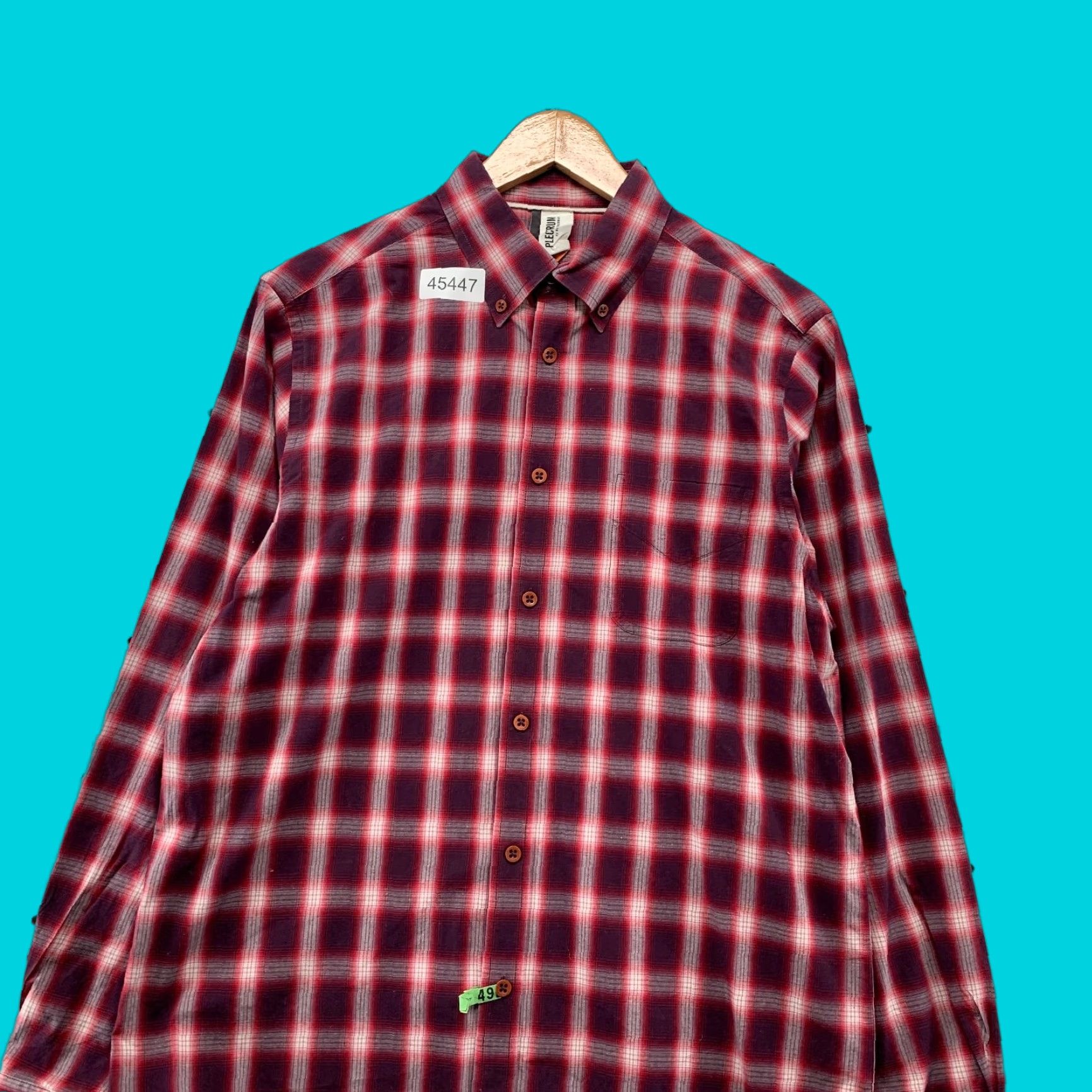 Ben Sherman Ben Sherman Button Shirt Mens Large Red Plectrum Long Sleeve Western Shirt Size US L / EU 52-54 / 3 - 1 Thumbnail