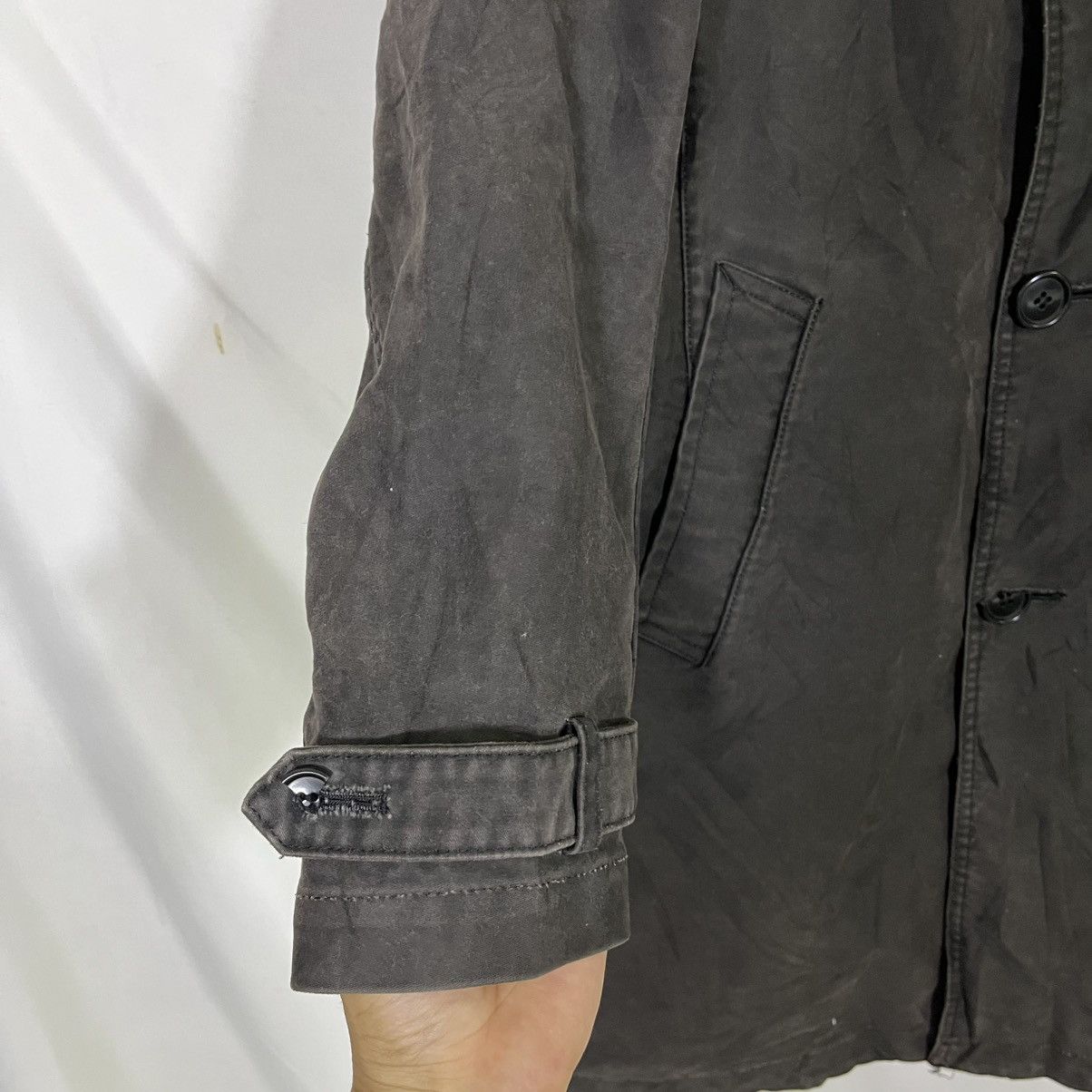 FrenchTrotters VINTAGE RADMESS MEN’S BIGI HEAVYWEIGHT BELTED TRENCH COAT Size US M / EU 48-50 / 2 - 3 Thumbnail