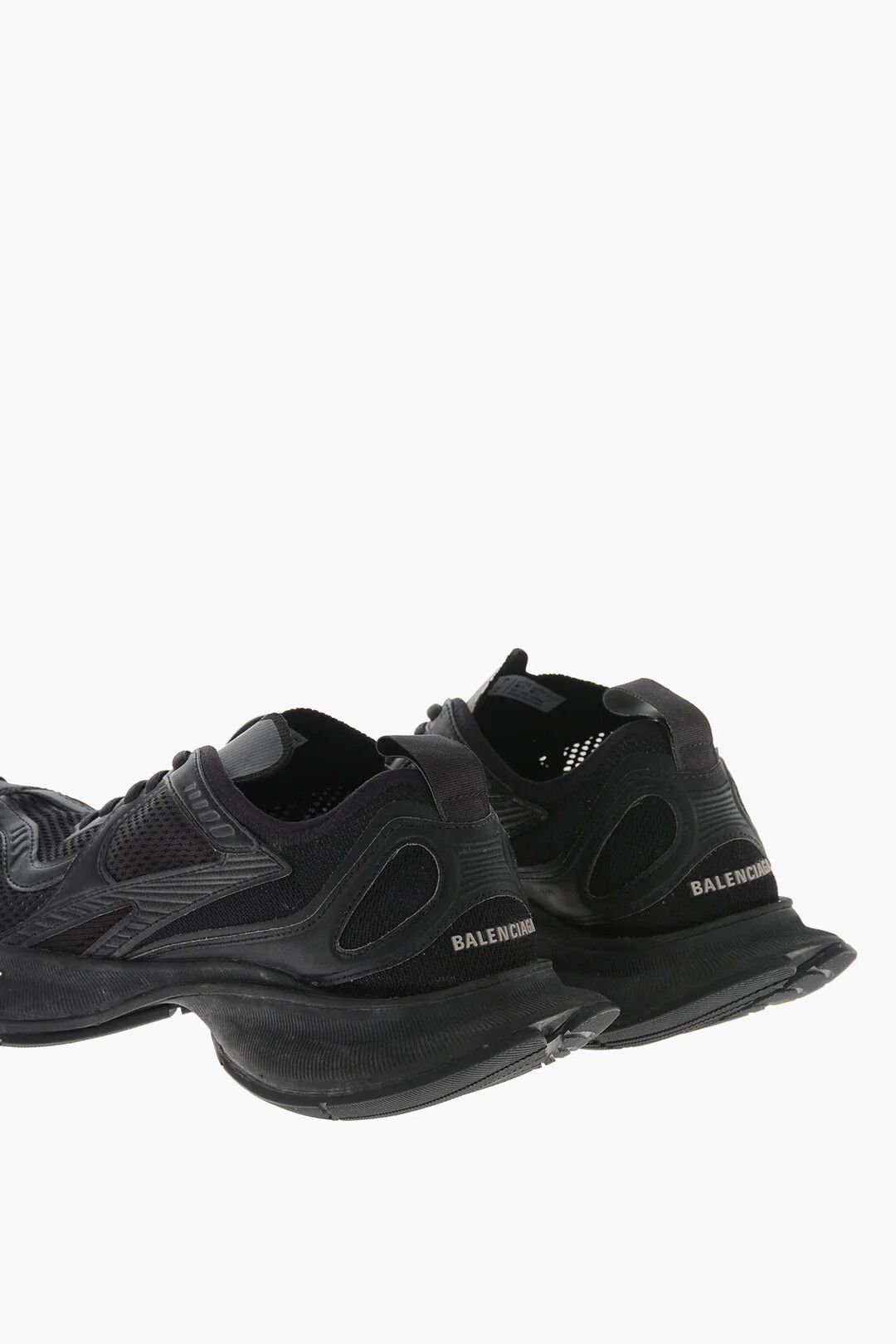 Balenciaga og1mm0326 Breathable Fabric Lace-Up Sneakers in Black Size US 8 / IT 38 - 3 Thumbnail