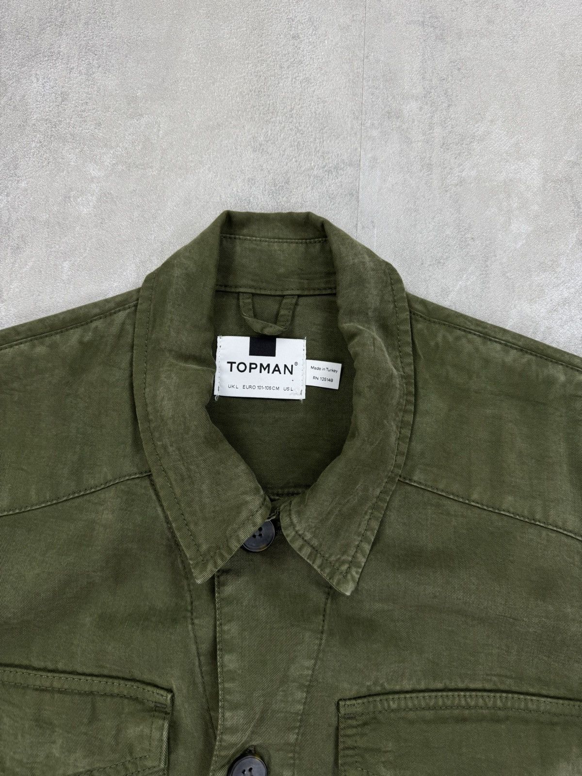 Other TOPMAN Military shirt Lyocell Mens size Large Size US L / EU 52-54 / 3 - 3 Thumbnail