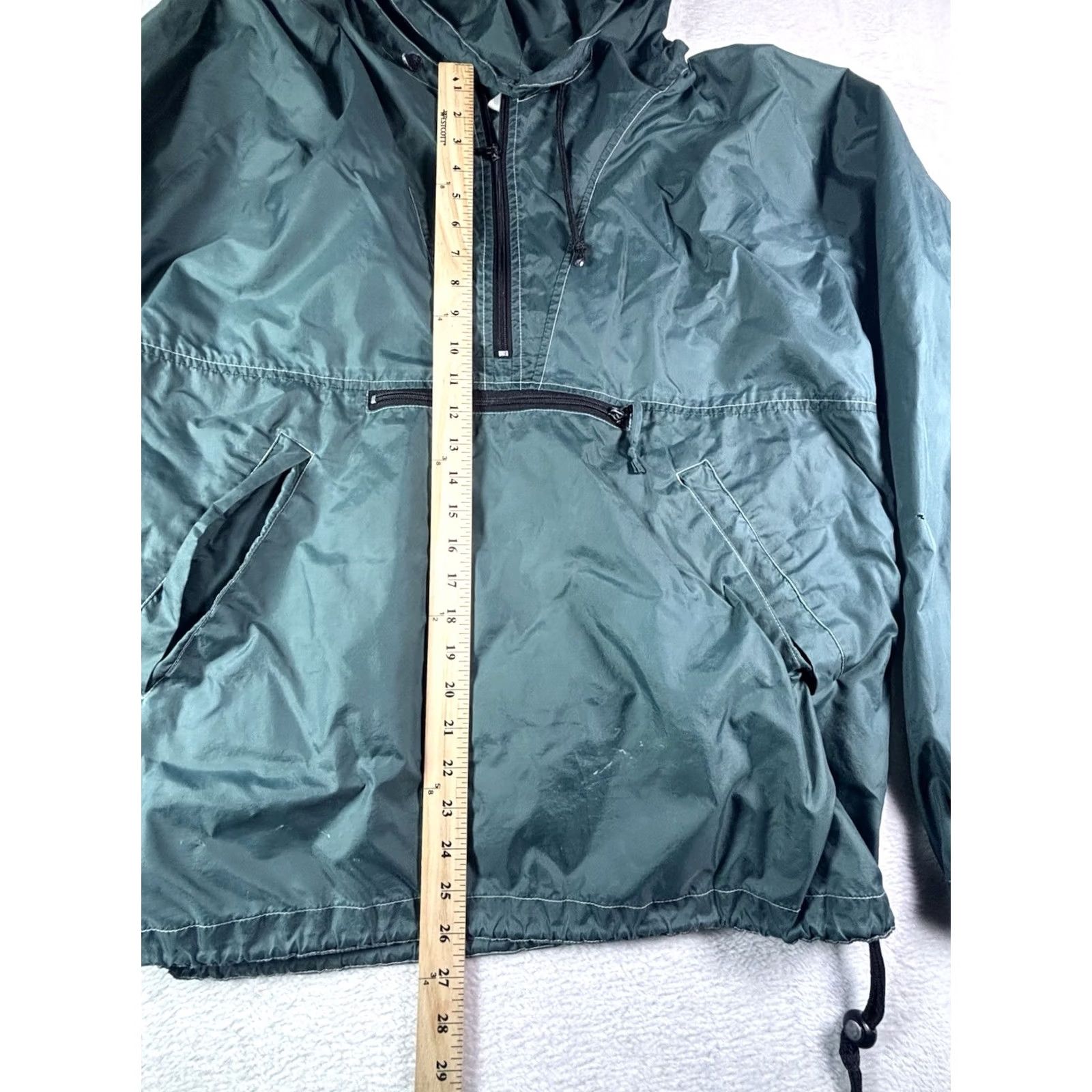 Gap VINTAGE Gap Anorak Jacket Green Nylon Hooded Windbreaker XL Oversized Mens Nylon Solid Zip Size US XL / EU 56 / 4 - 3 Thumbnail