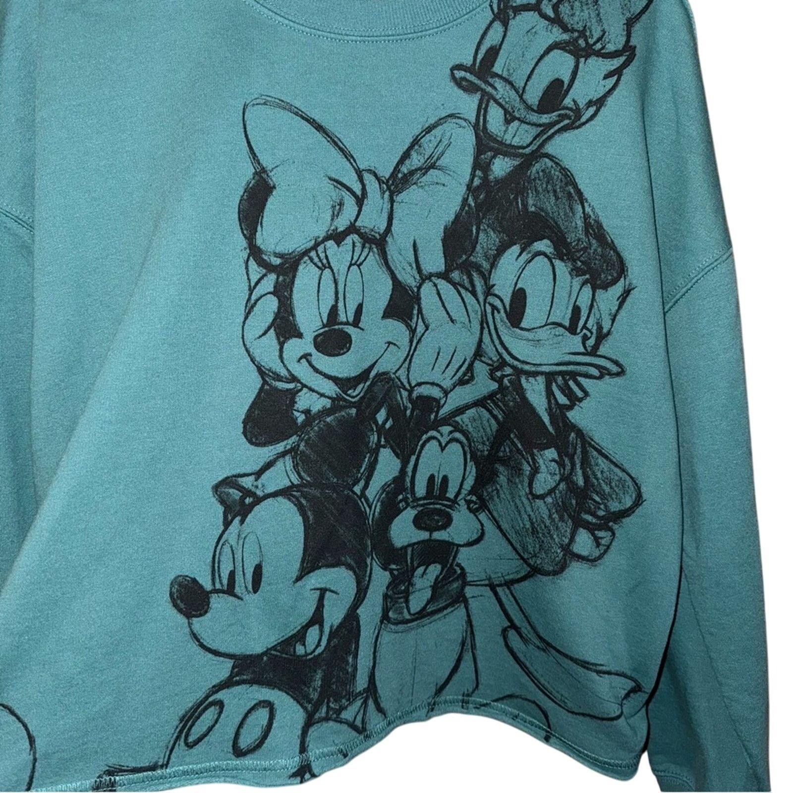 Disney Disney Teal Sweatshirt Size L / US 10 / IT 46 - 3 Thumbnail