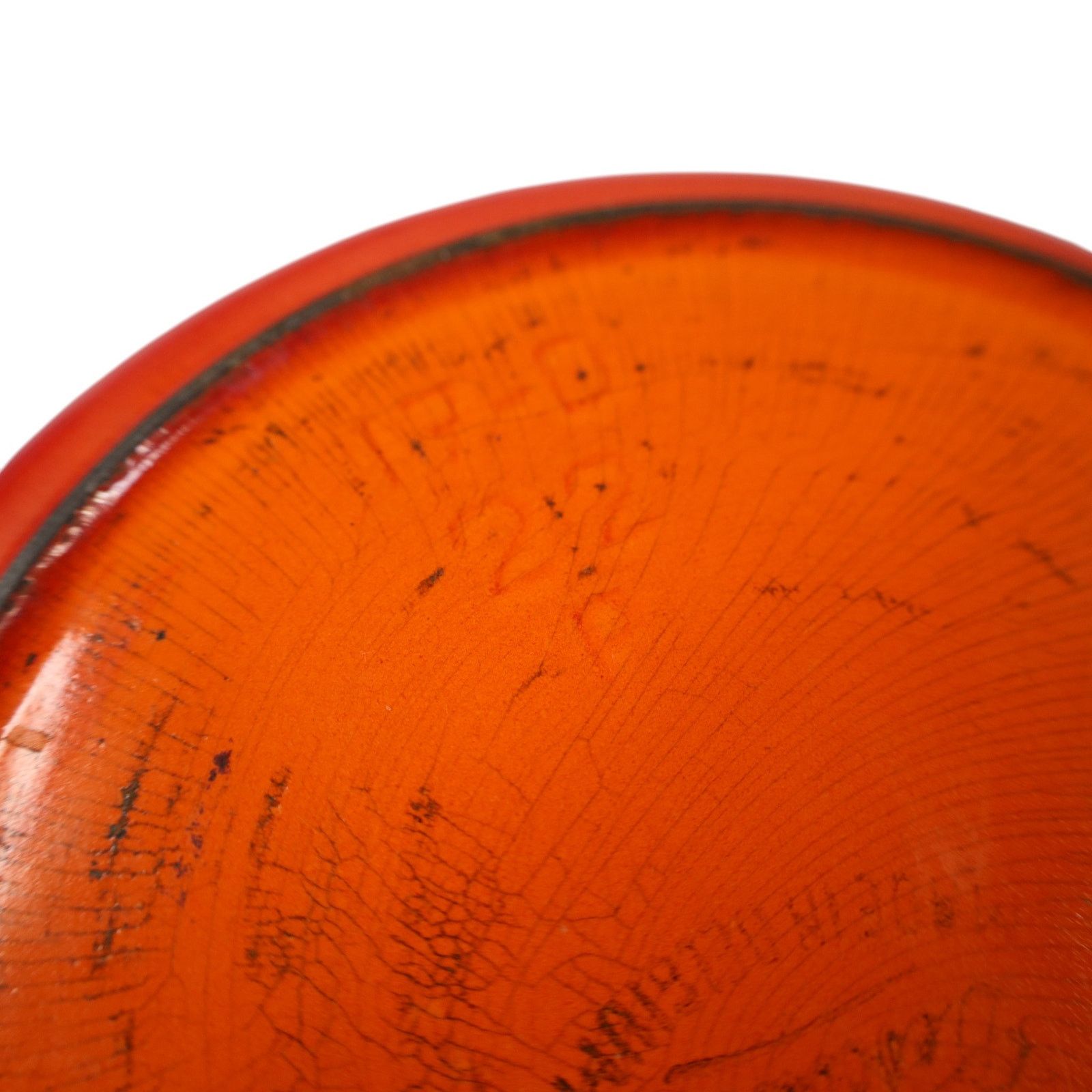 Vintage Vintage Descoware Cast Iron Enamel Flame Orange Dutch Oven Size ONE SIZE - 7 Thumbnail