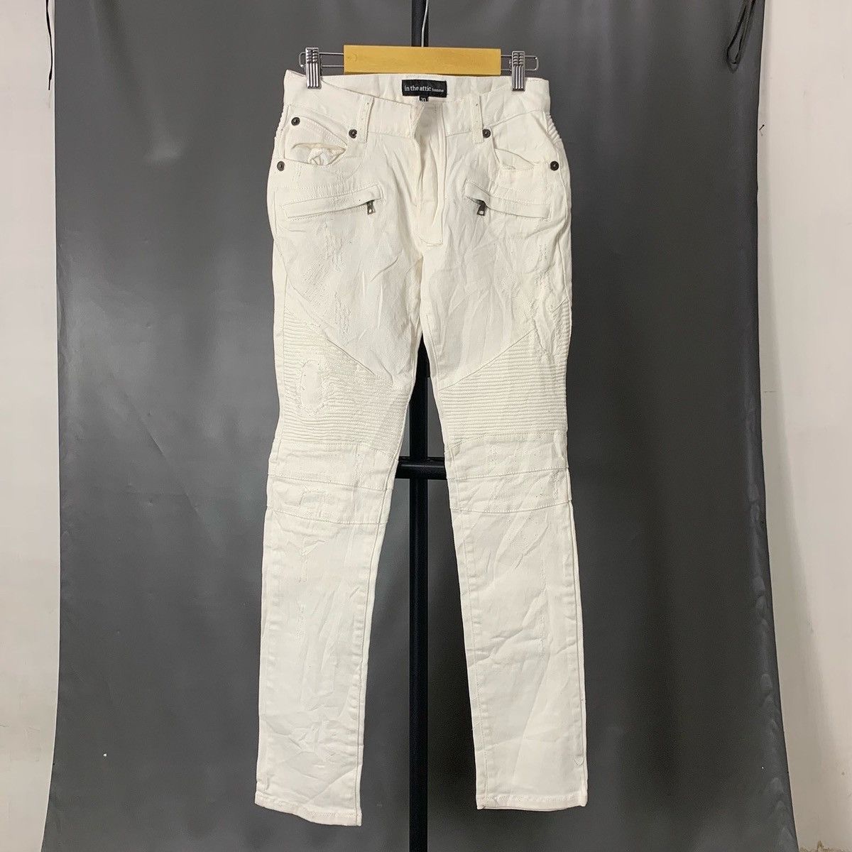 In The Attic In the Attic Biker denim Balmain style Size US 28 / EU 44 - 2 Thumbnail