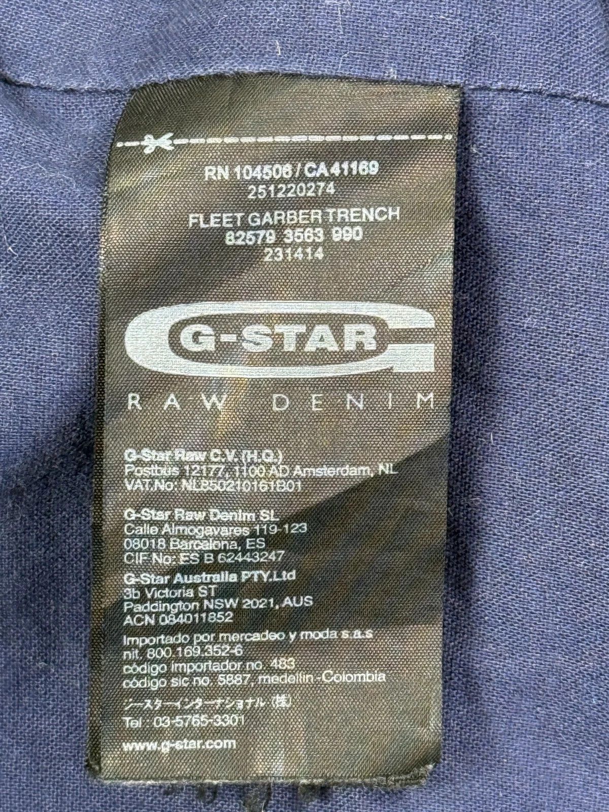 G-Star G-STAR Raw Fleet Garber Trench Military Utility Jacket Coat Size US M / EU 48-50 / 2 - 5 Thumbnail