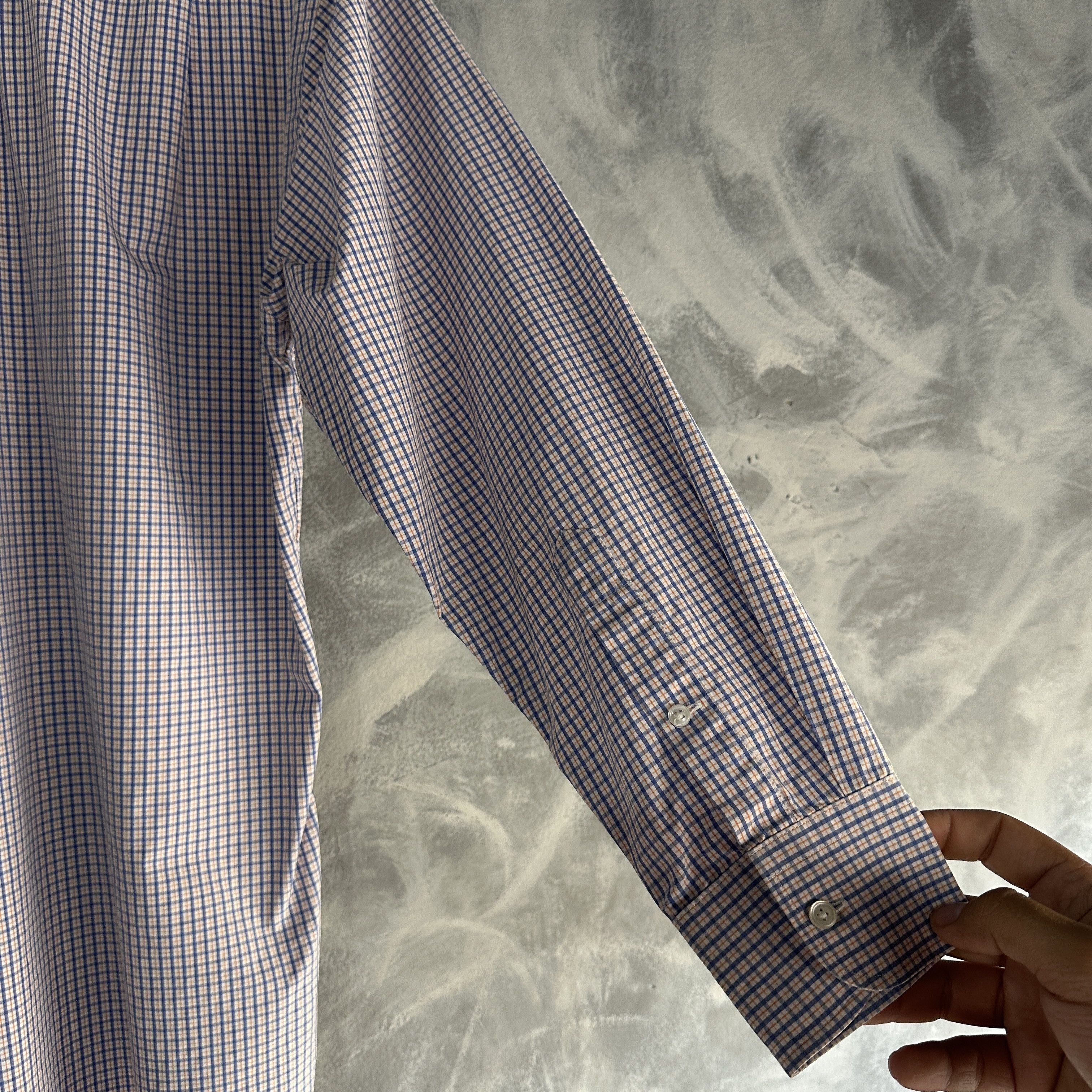 Nordstrom Nordstrom 1901 Button Up Shirt Mens Check Casual Dress Size US L / EU 52-54 / 3 - 8 Thumbnail