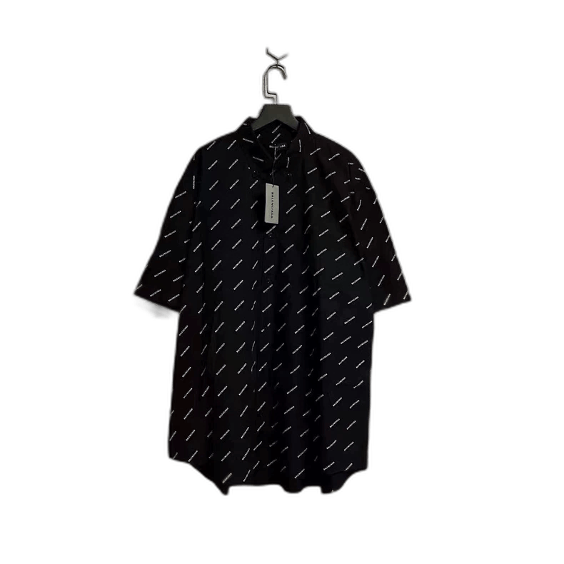 Balenciaga Balenciaga Short Sleeve Printed Shirt OS 38-yf Size US M / EU 48-50 / 2 - 1 Thumbnail