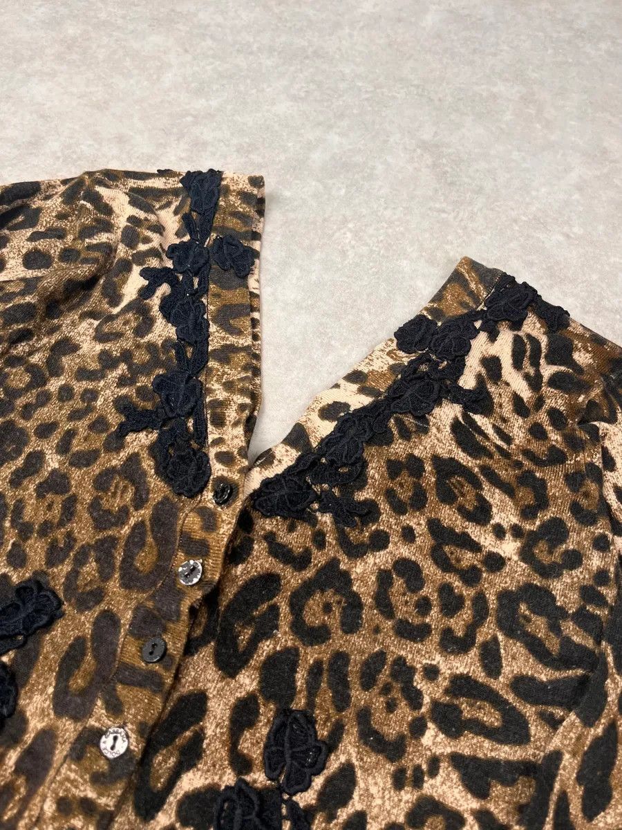 Dolce & Gabbana 2010s Dolce & Gabbana Leopard Print Cardigan Size S / US 4 / IT 40 - 5 Thumbnail