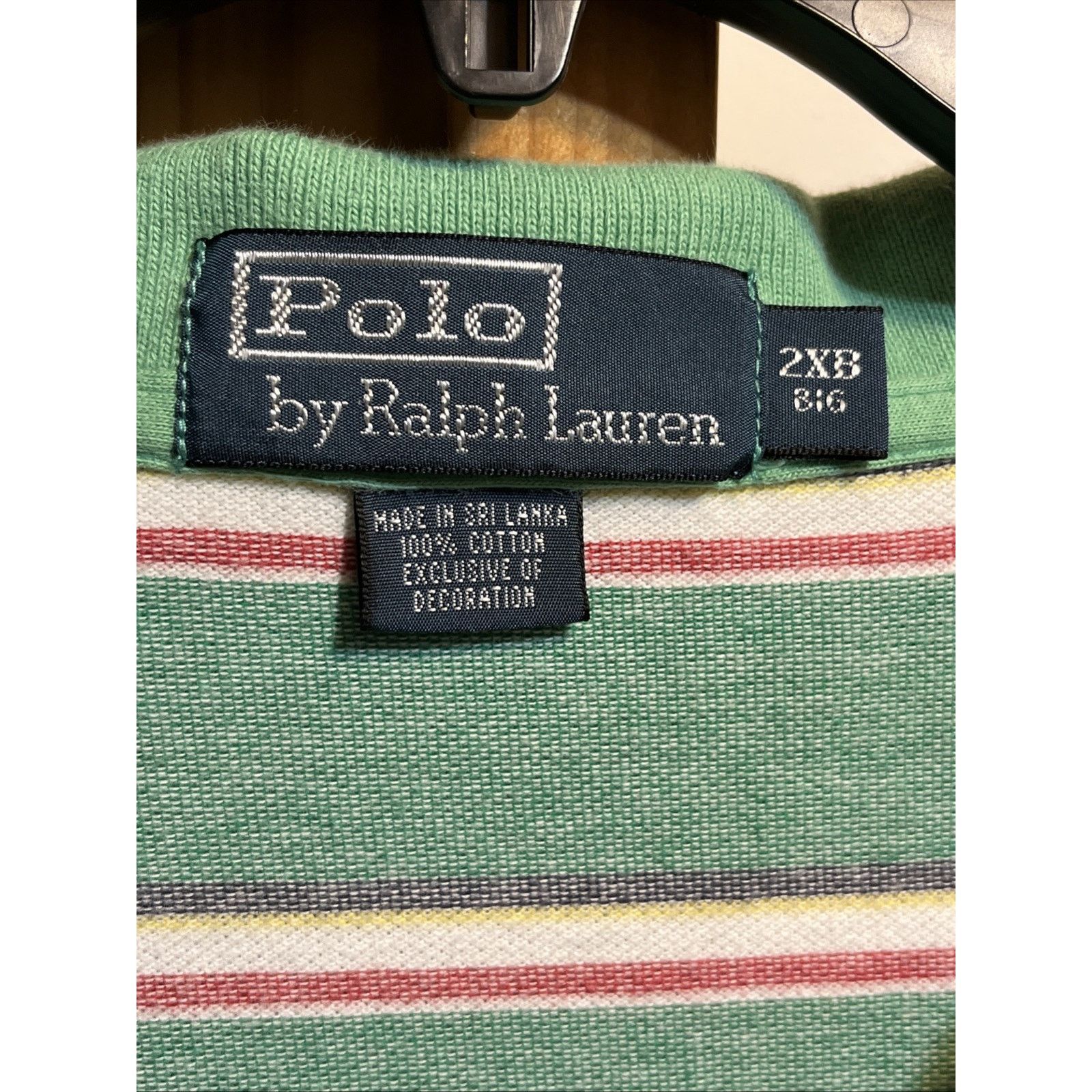 Polo Ralph Lauren Polo Ralph Lauren VTG Men’s 2XB Green Button Cotton Shirt Size US XXL / EU 58 / 5 - 3 Thumbnail