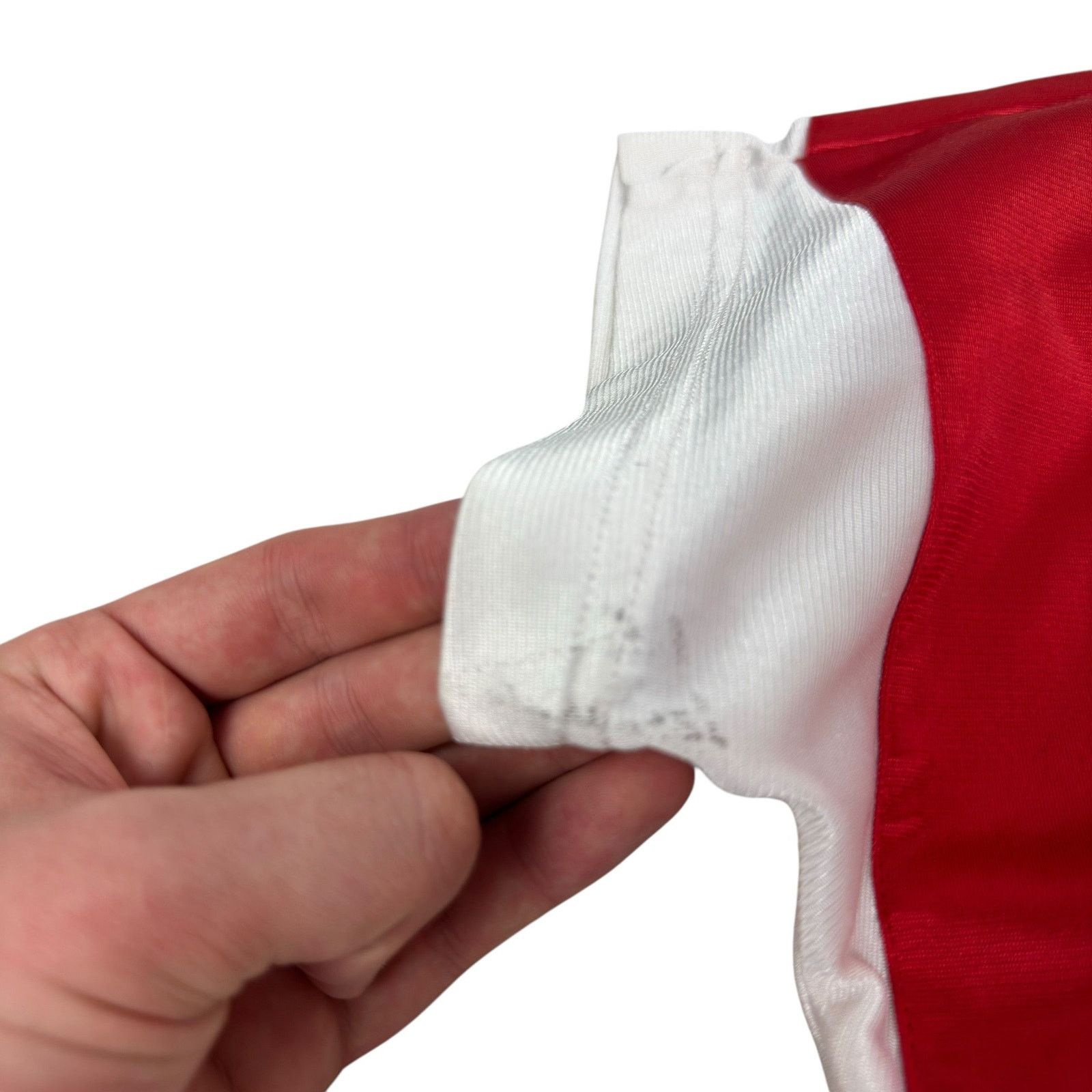 Adidas Adidas Men White Red FC Ingolstadt 04 Football V-Neck Jersey Size US M / EU 48-50 / 2 - 7 Thumbnail