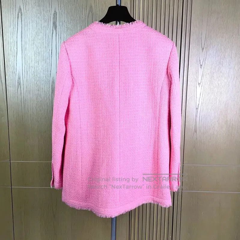 Chanel Chanel Pink Wool Blend Women’s Jacket . Size L / US 10 / IT 46 - 1 Thumbnail