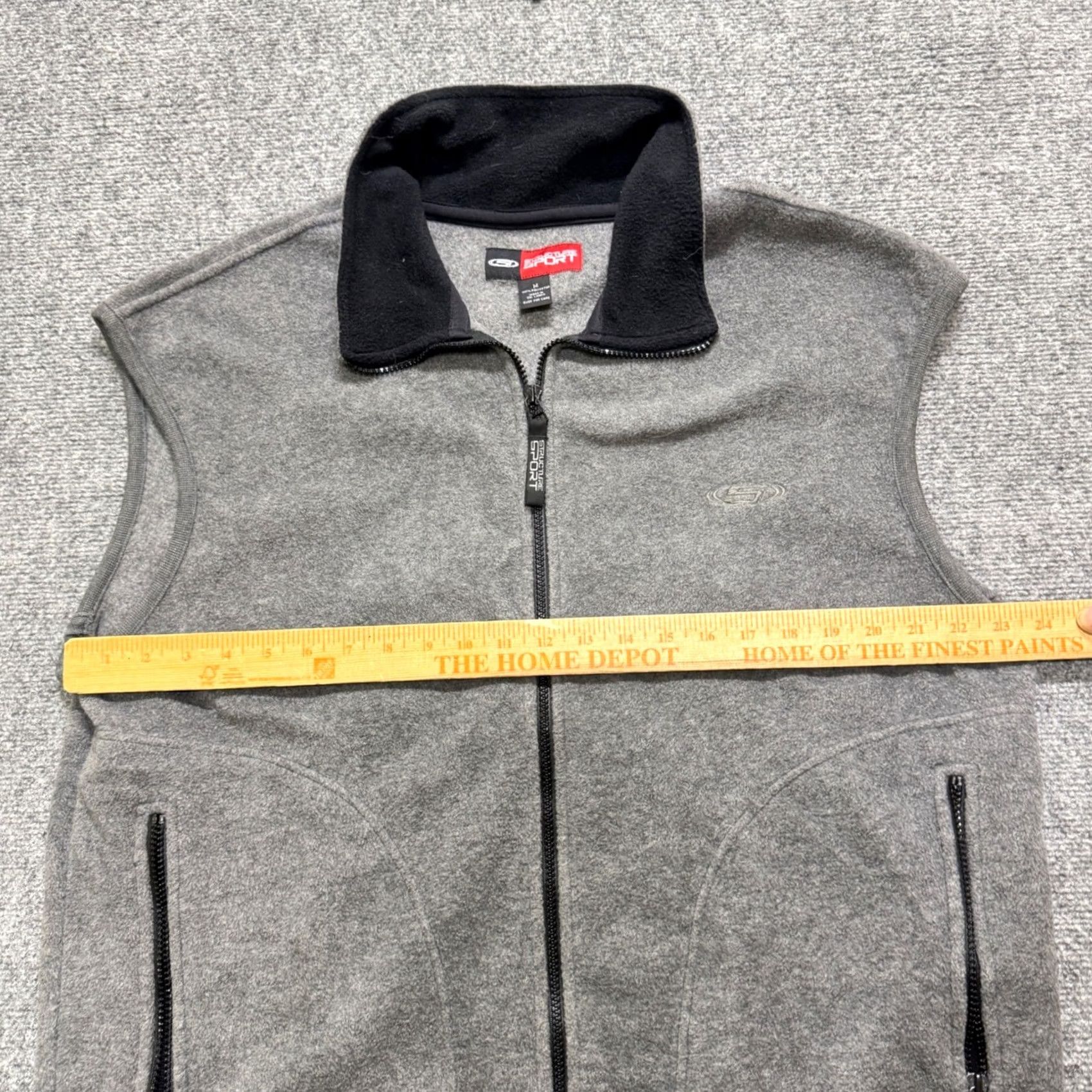 Vintage VINTAGE Structure Sport Vest Men M Grey Y2K Cotton Blend 90s Mens Size US M / EU 48-50 / 2 - 6 Thumbnail