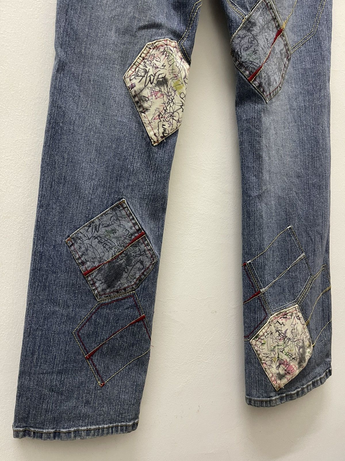 Japanese Brand Rare Vintage ROMABLUE Multi-Pockets Flare Bootcut Fancy Size US 29 - 15 Thumbnail