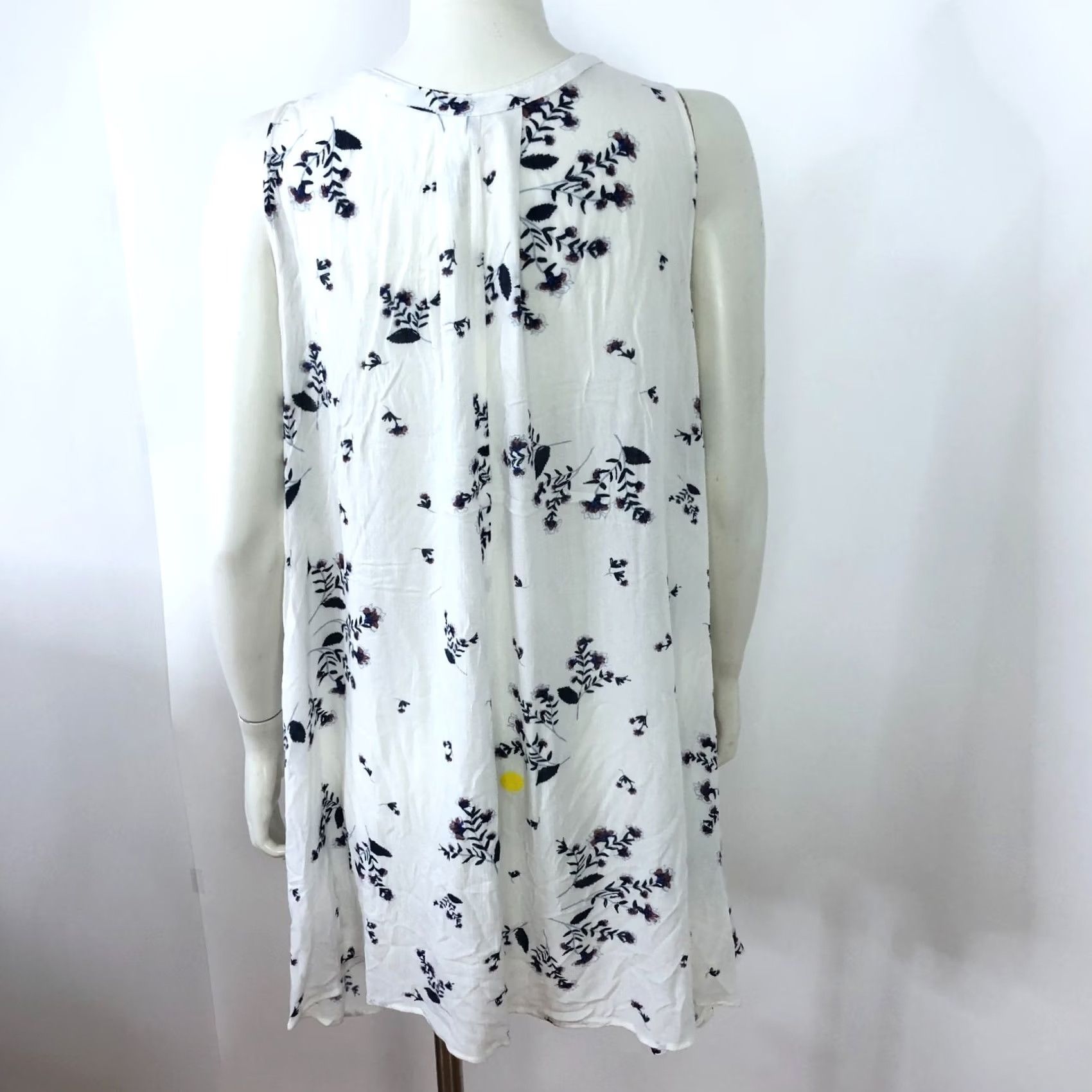 Free People Free People Small White Blue Boho Flowy Pullover Top Blouse NEW With DEFECT Size S / US 4 / IT 40 - 3 Thumbnail
