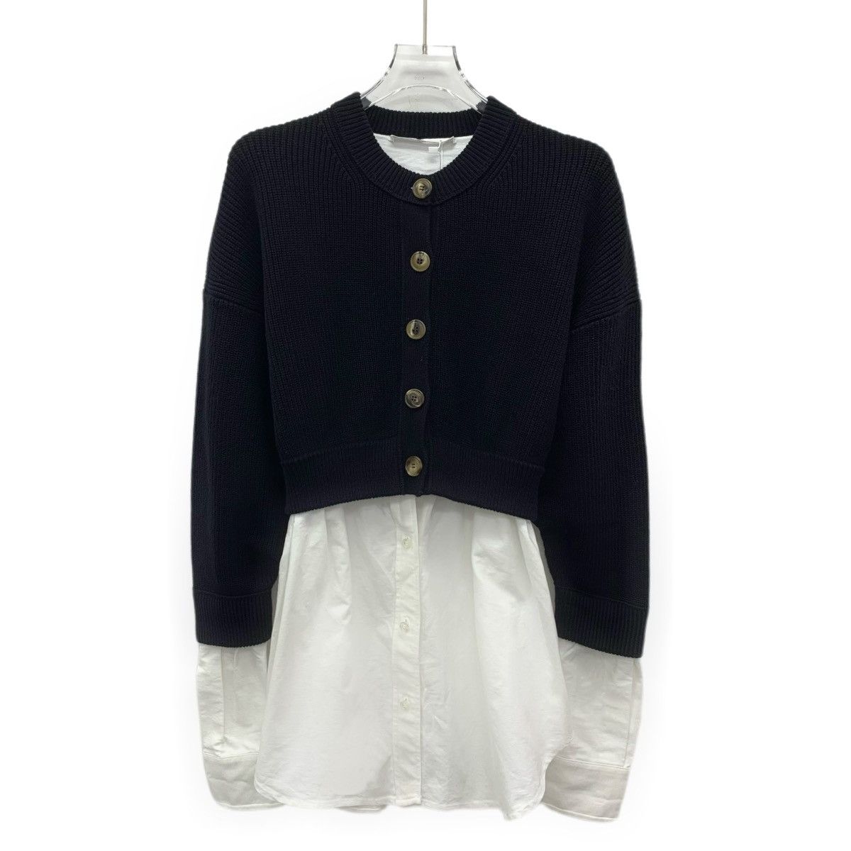 Alexander Wang Alexander Wang Long Sleeve Shirt Spliced Cardigan Coat K26WX Size XS / US 0-2 / IT 36-38 - 1 Thumbnail