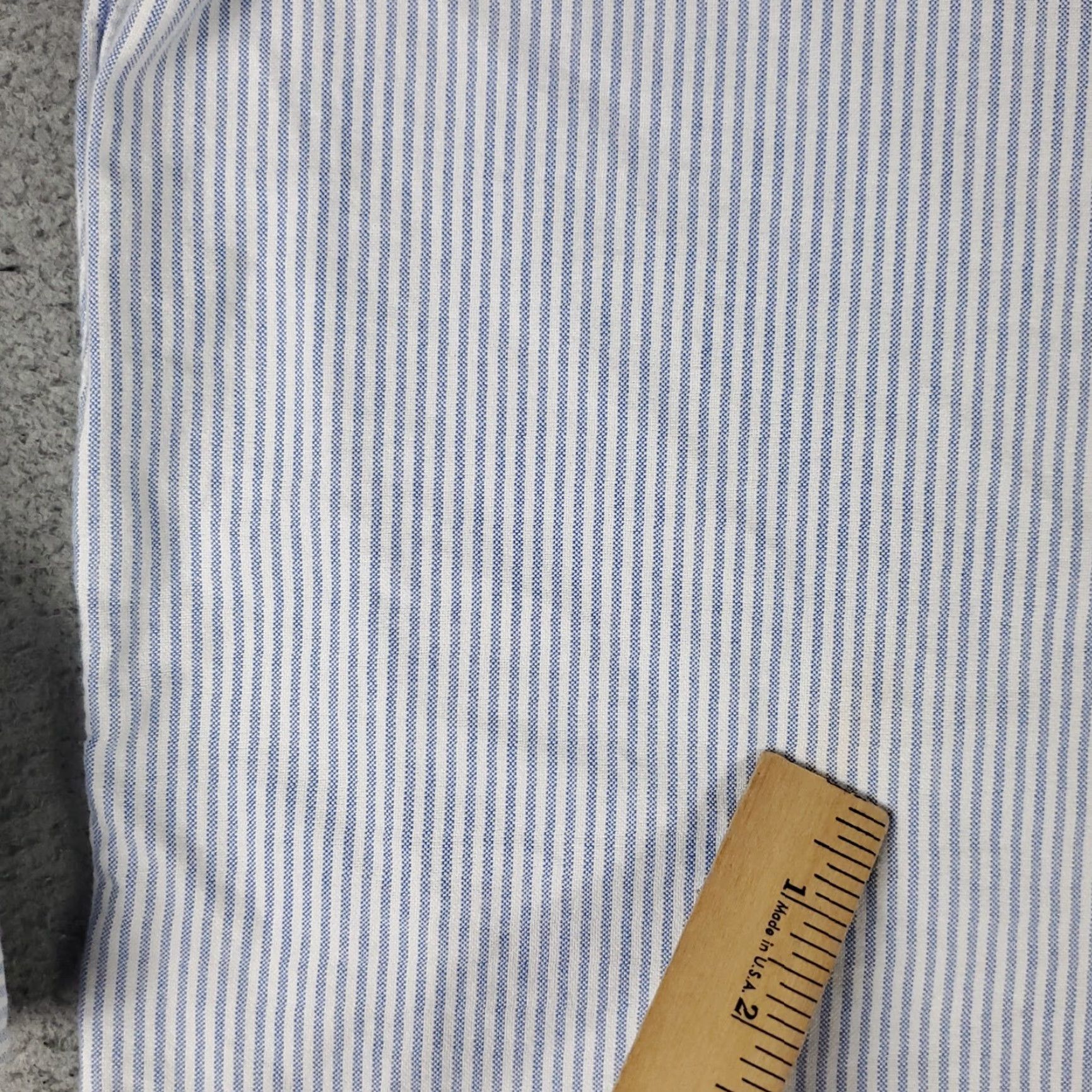 Ralph Lauren Ralph Lauren Dress Shirt Mens 17 Blue Striped Button-Down Long Sleeve Regular Fit Cotton Shirt Mens Size 17 Blue Striped Pony Dress Shirt Mens Size 46R - 4 Thumbnail