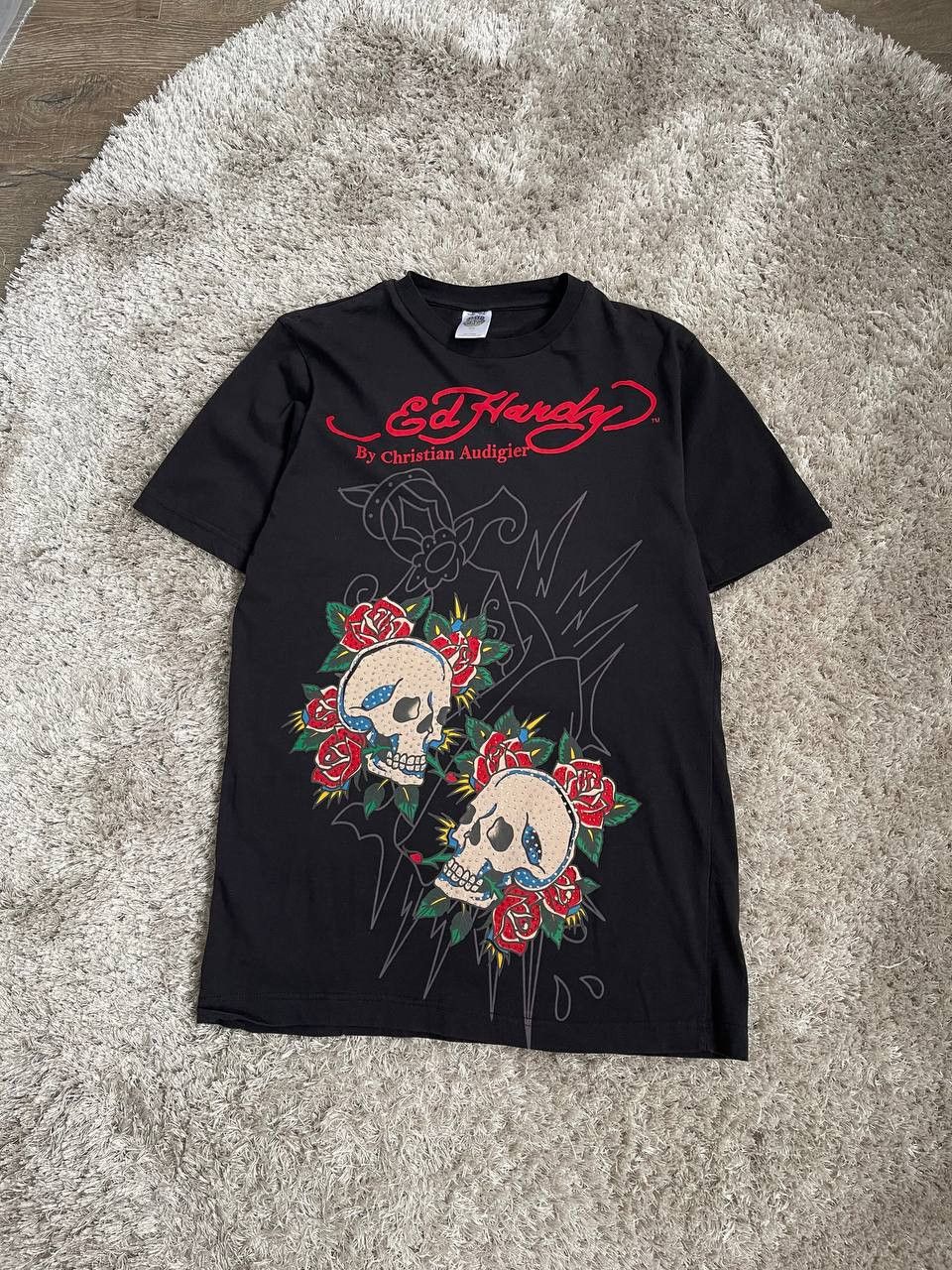 Ed Hardy × Streetwear × Vintage Vintage Ed Hardy skulls big logo y2k tee 90’s Size US M / EU 48-50 / 2 - 2 Thumbnail