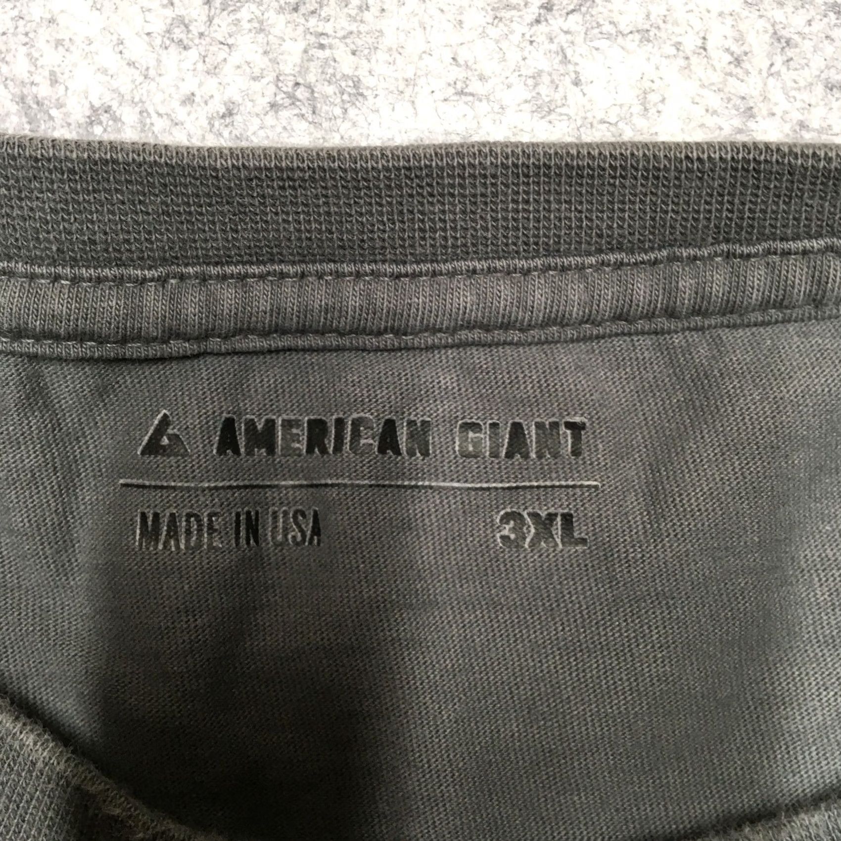 Vintage American Giant Shirt Men 3XL Dark Gray Long Sleeve Pocket Tee Made in USA Cotton Size US XXL / EU 58 / 5 - 4 Thumbnail