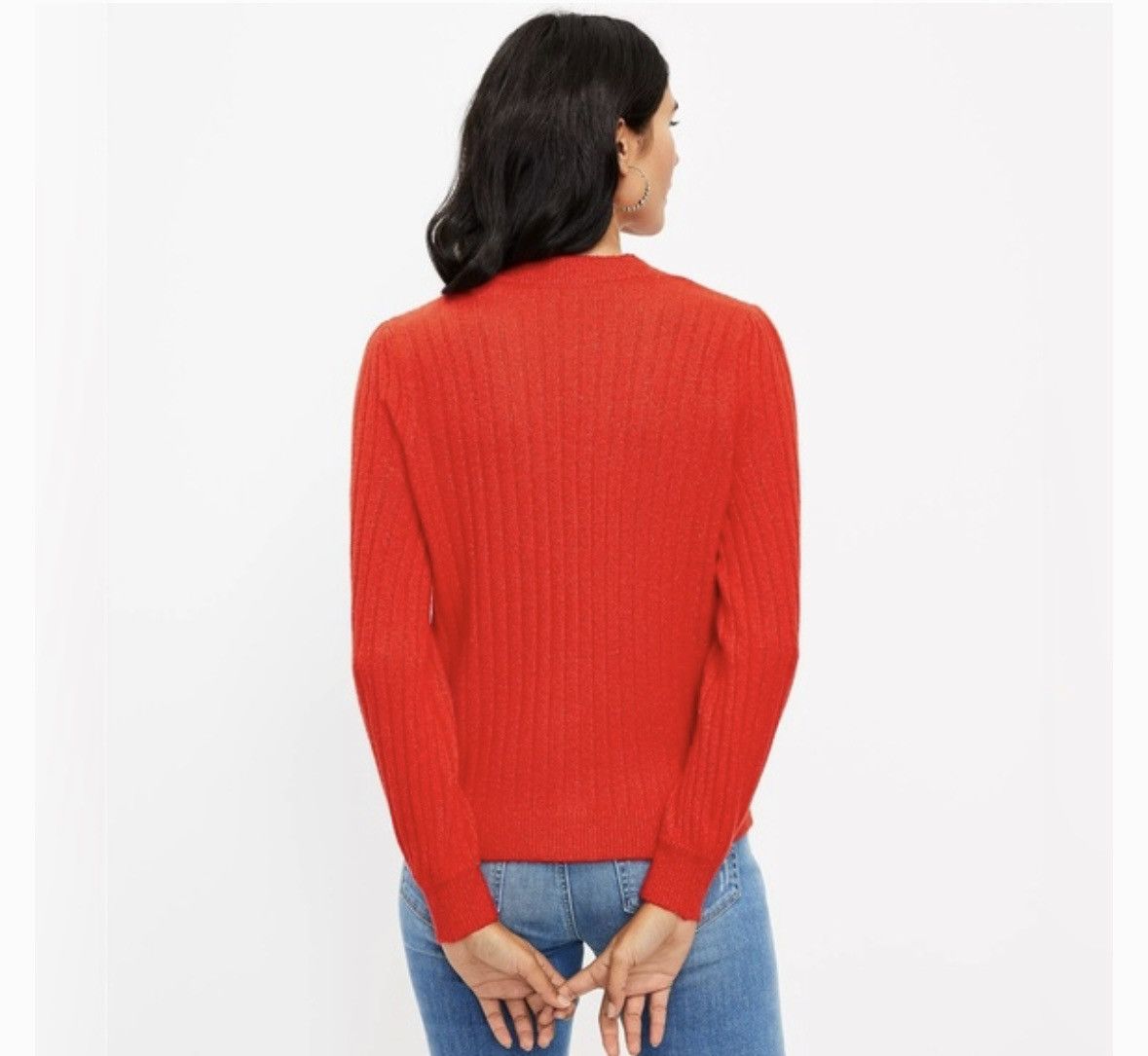 Loft Nwt Loft Red Cardigan Heart Button Sweater-xl Size XL / US 12-14 / IT 48-50 - 3 Thumbnail