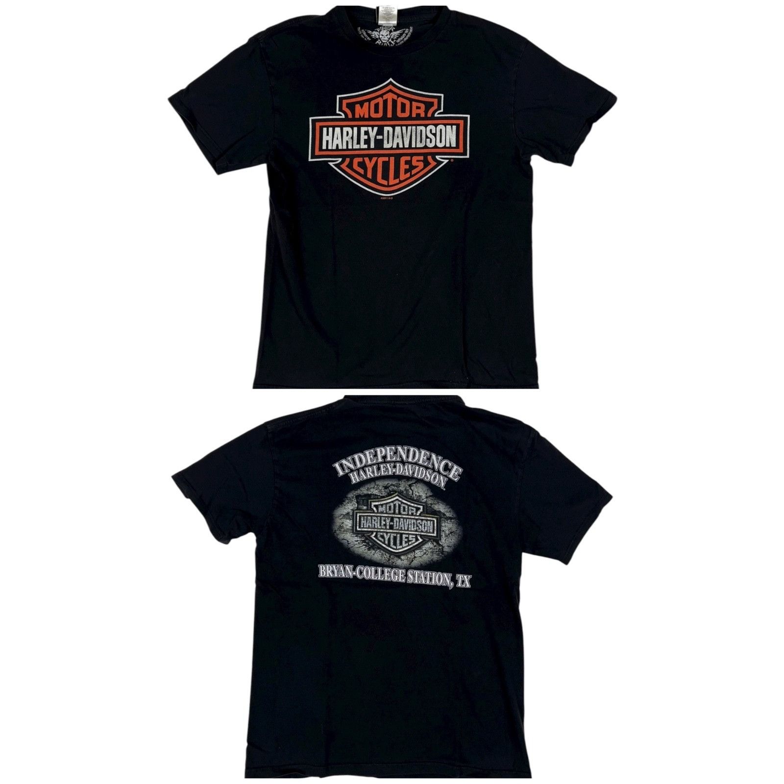 Vintage Harley Davidson T-Shirt Size Medium Bryan College St