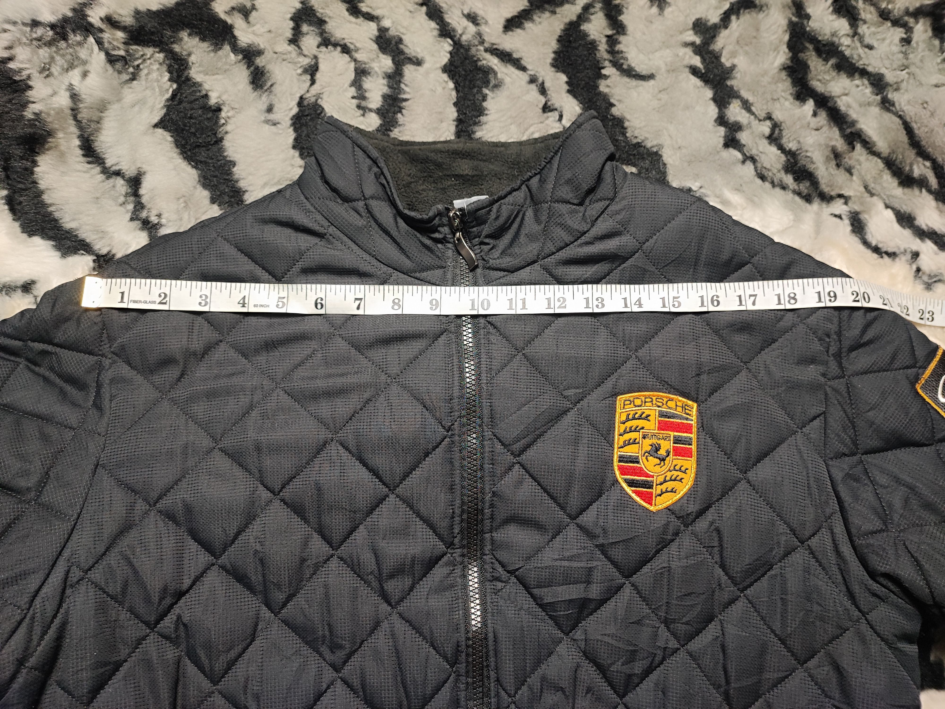 Porsche Design Vintage Porsche Carrera 911 Quilted Racing Jacket Fleece Size US L / EU 52-54 / 3 - 9 Thumbnail