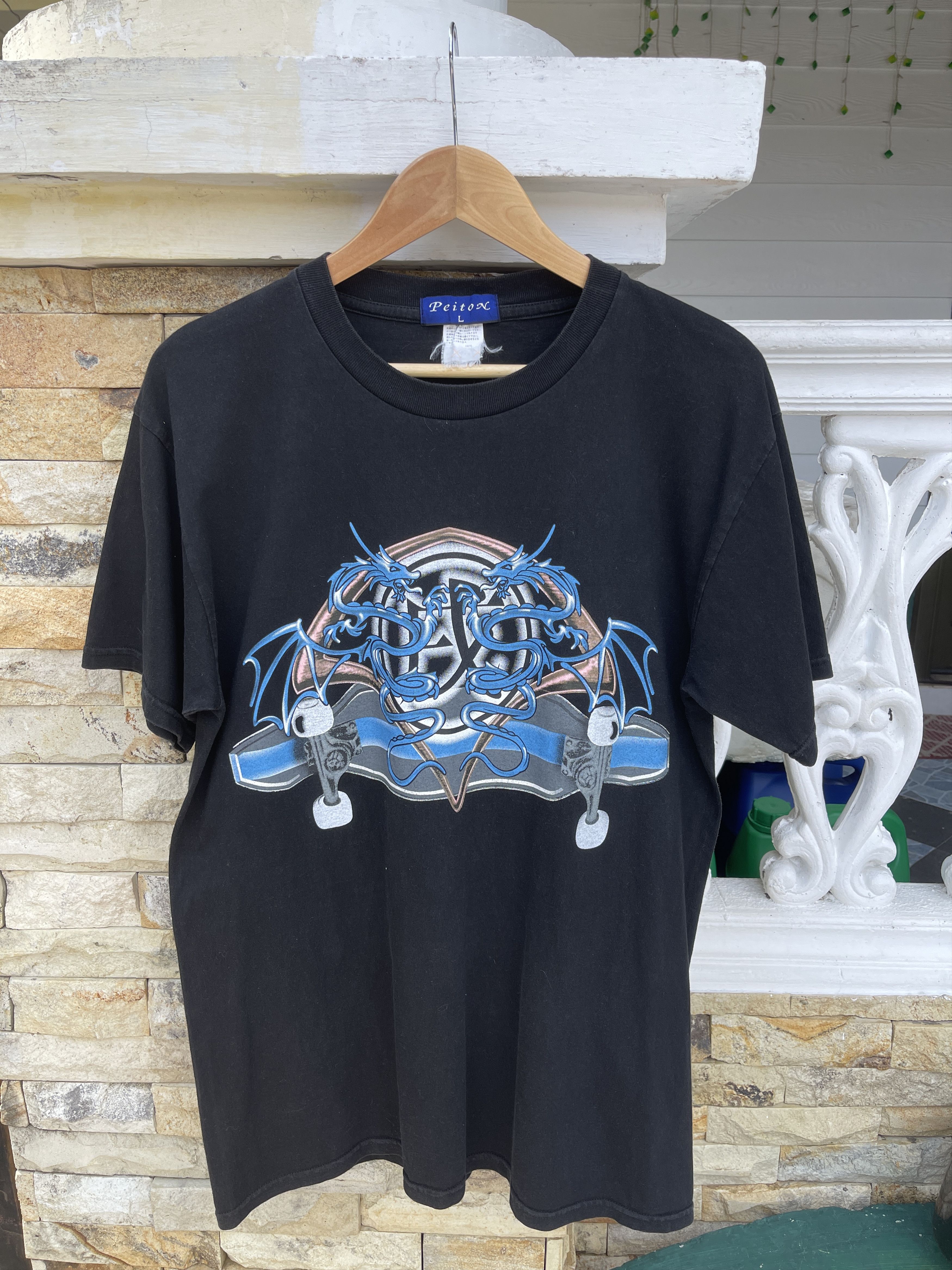 Blind Skateboards Last Drop🔥Rare🔥Vintage Dragon Skateboards T-Shirt Size US L / EU 52-54 / 3 - 2 Thumbnail