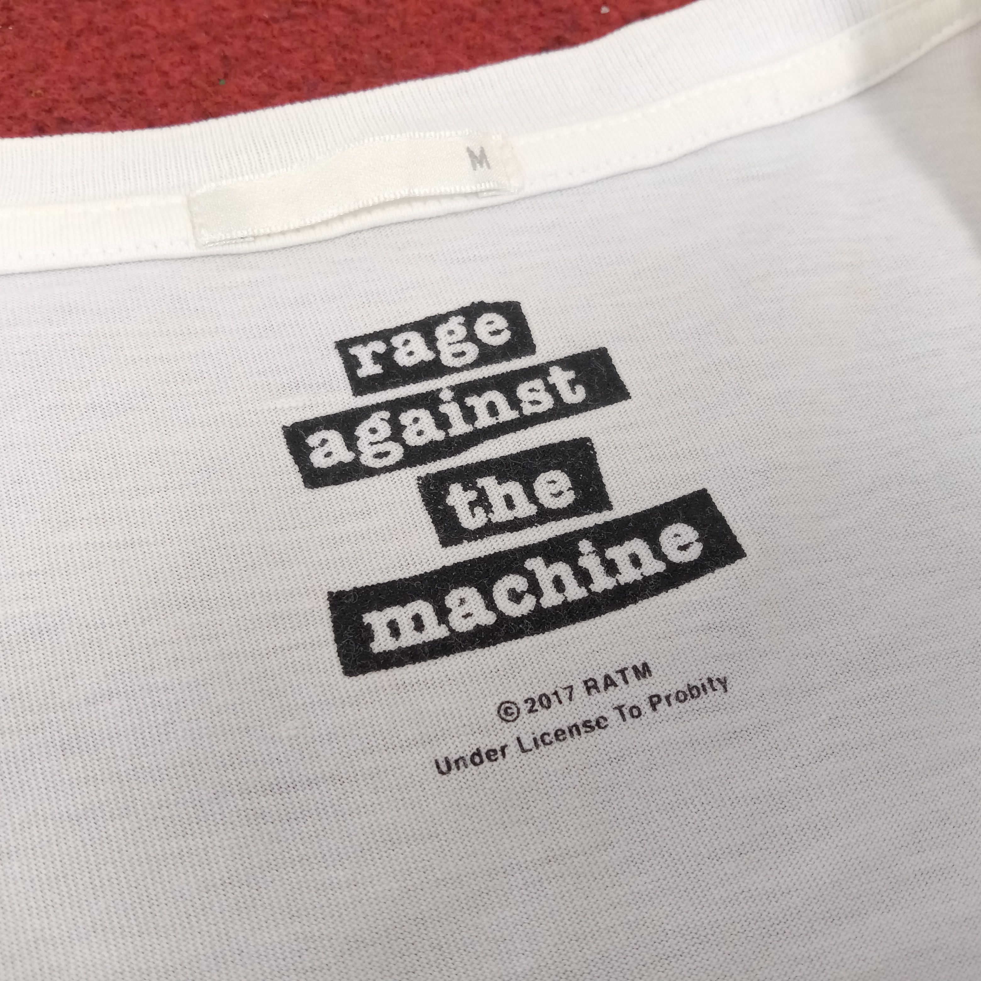 Band Tees × Rage Against The Machine Rage Against The Machine Band Art Design Style Tshirt Size US M / EU 48-50 / 2 - 5 Thumbnail