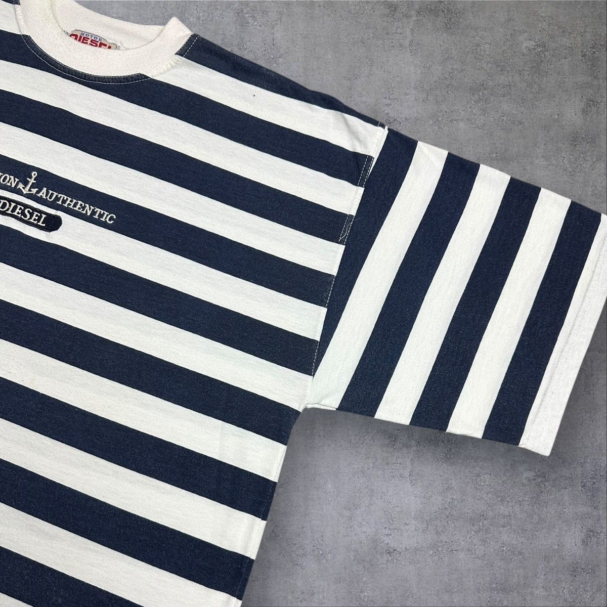 Vintage Vintage 90s Striped T shirt Tradition Authentic M. DIESEL Size US XL / EU 56 / 4 - 3 Thumbnail