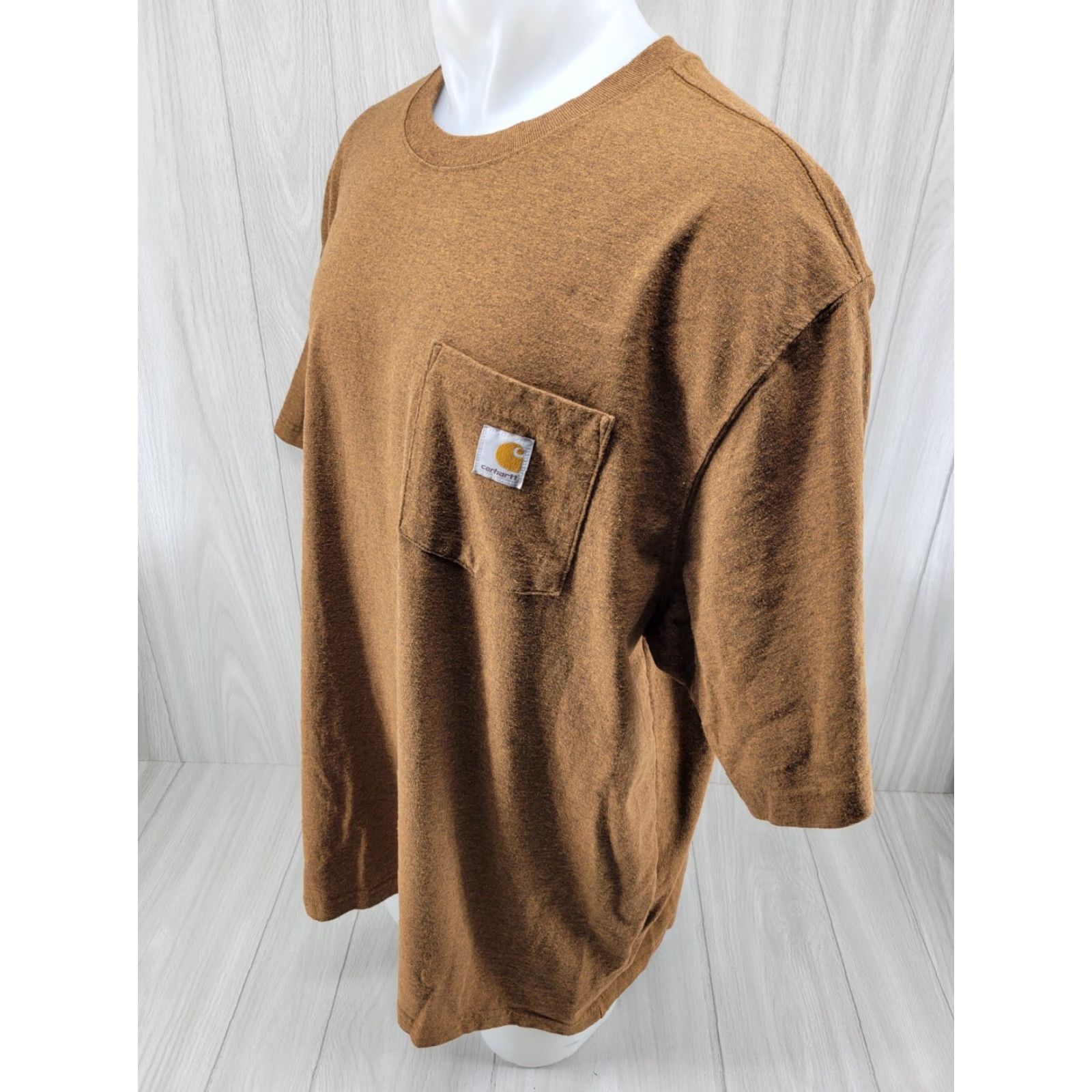 Carhartt Carhartt T Shirt Adult 2XL Loose Fit Brown Pocket Tee K87 Mens Size US XXL / EU 58 / 5 - 3 Thumbnail