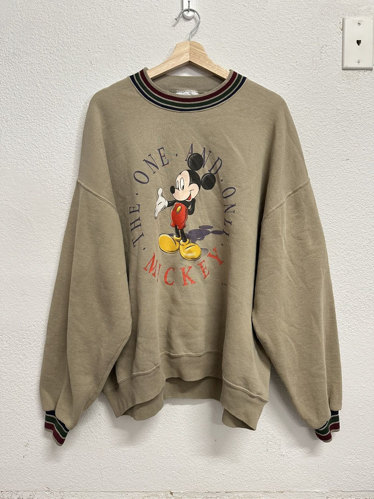 Tan Mickey Mouse Crewneck