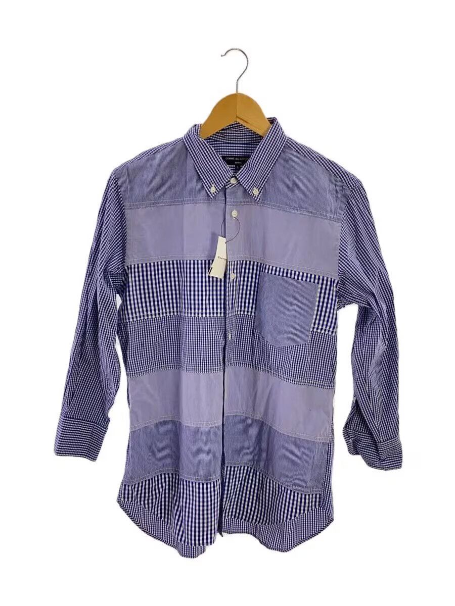 Comme des Garcons × Comme des Garcons Homme Patchwork Striped Button Shirt Size US L / EU 52-54 / 3 - 1 Thumbnail