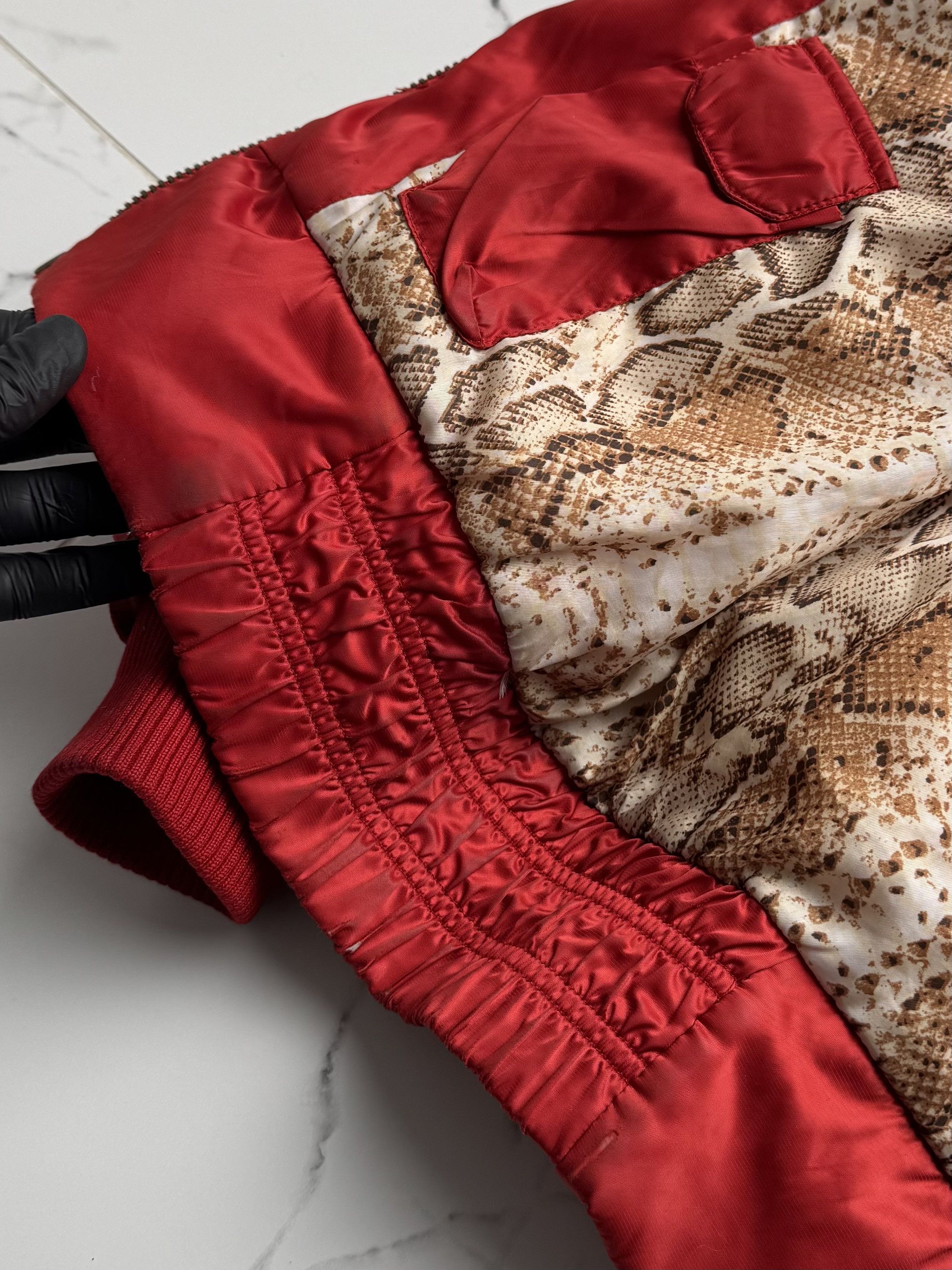 Vintage Vintage Red Puffer Jacket Women's Hooded Quilted Winter Coat Size L / US 10 / IT 46 - 13 Thumbnail