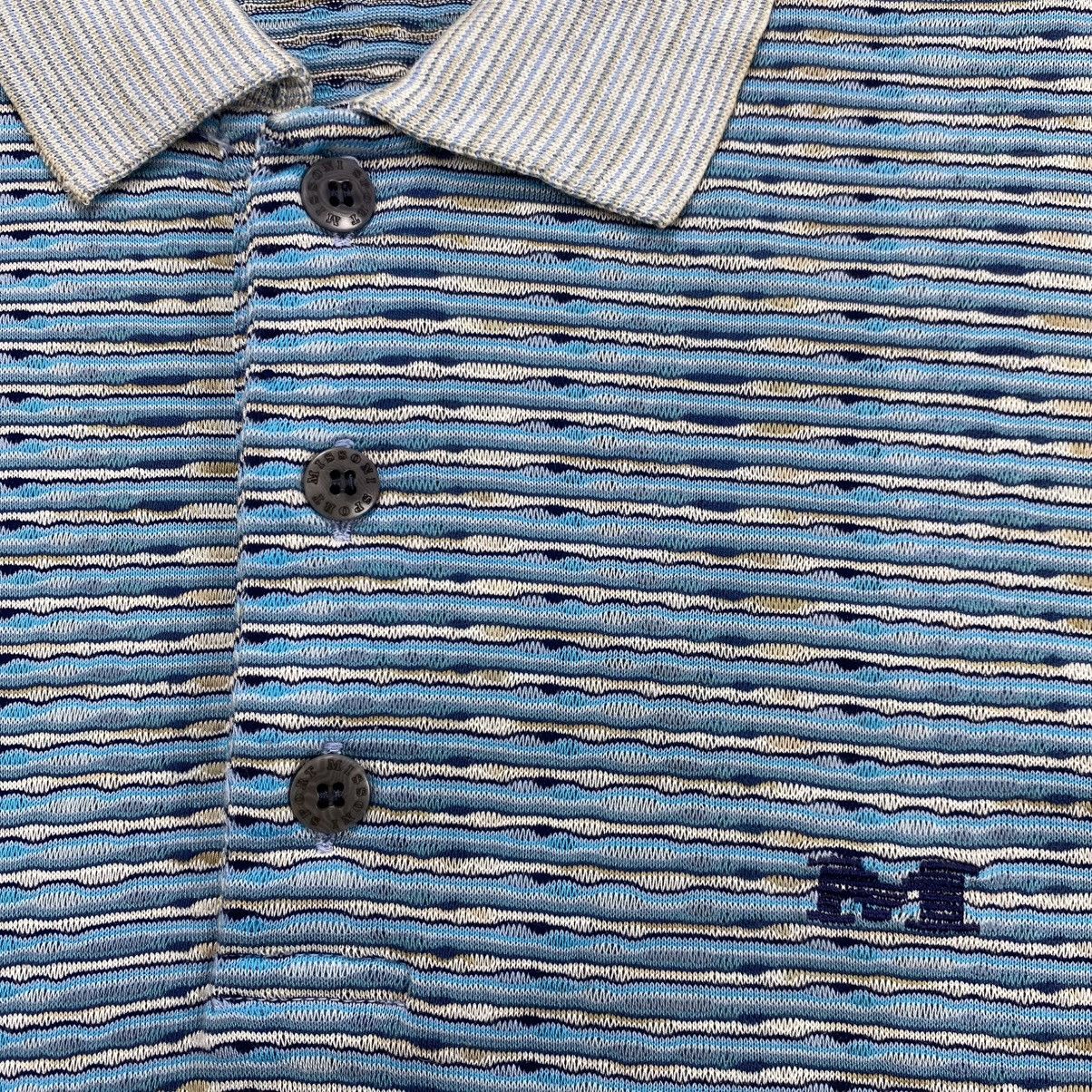 Missoni Vintage Missoni Sport 3D Coogi Polo Shirt Italian Designer Size US M / EU 48-50 / 2 - 5 Thumbnail