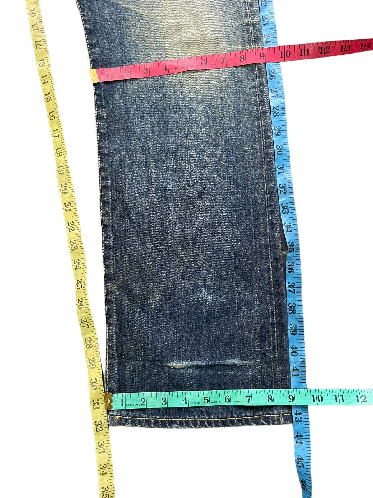 Japanese Brand Subciety Selvedge Distresed Denim Size US 34 / EU 50 - 16 Thumbnail