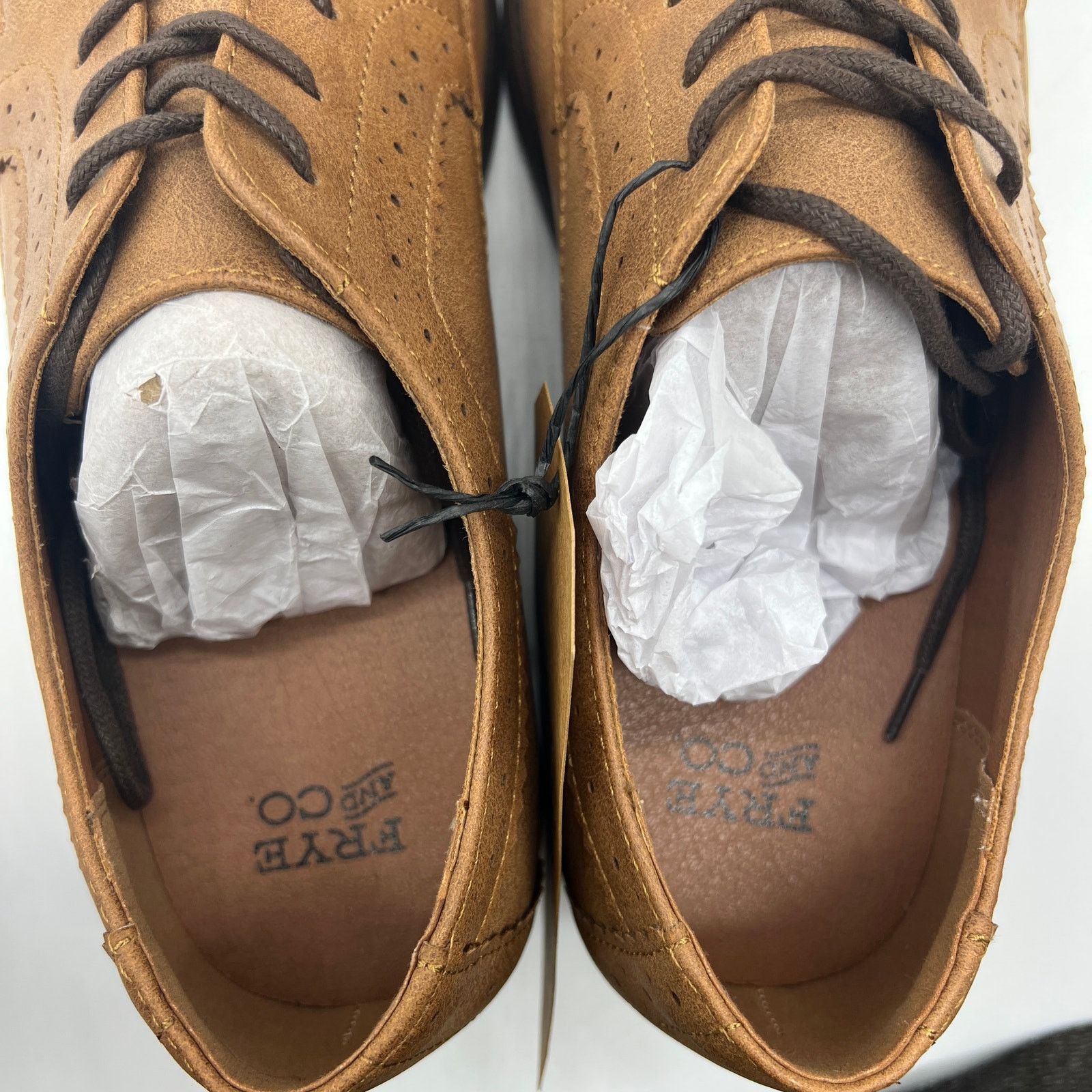 Other Frye and Co. Mens Grant Cognac Oxford Shoes Brown Dress Size US 12 / EU 45 - 8 Thumbnail