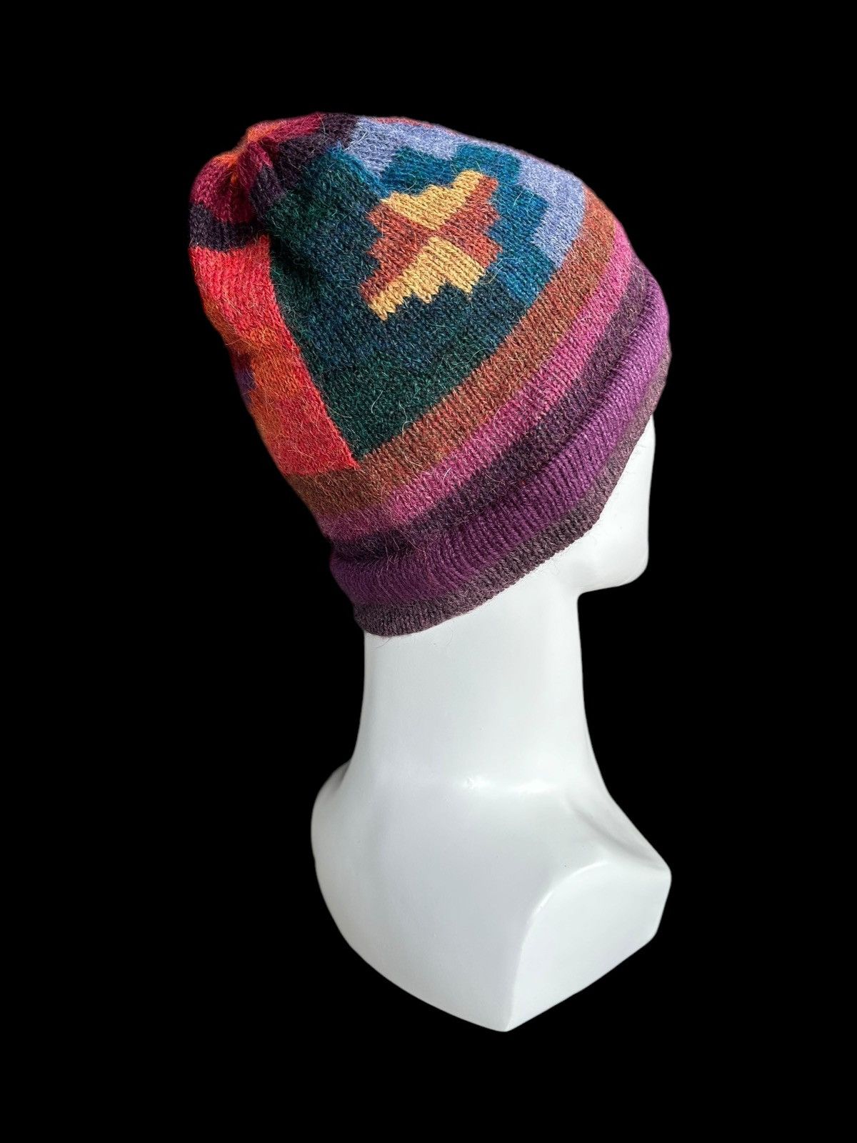 Japanese Brand × Vintage Inspired by Kapital Knitted Handmade Hippies style Rare☠️🌈 Size ONE SIZE - 2 Thumbnail