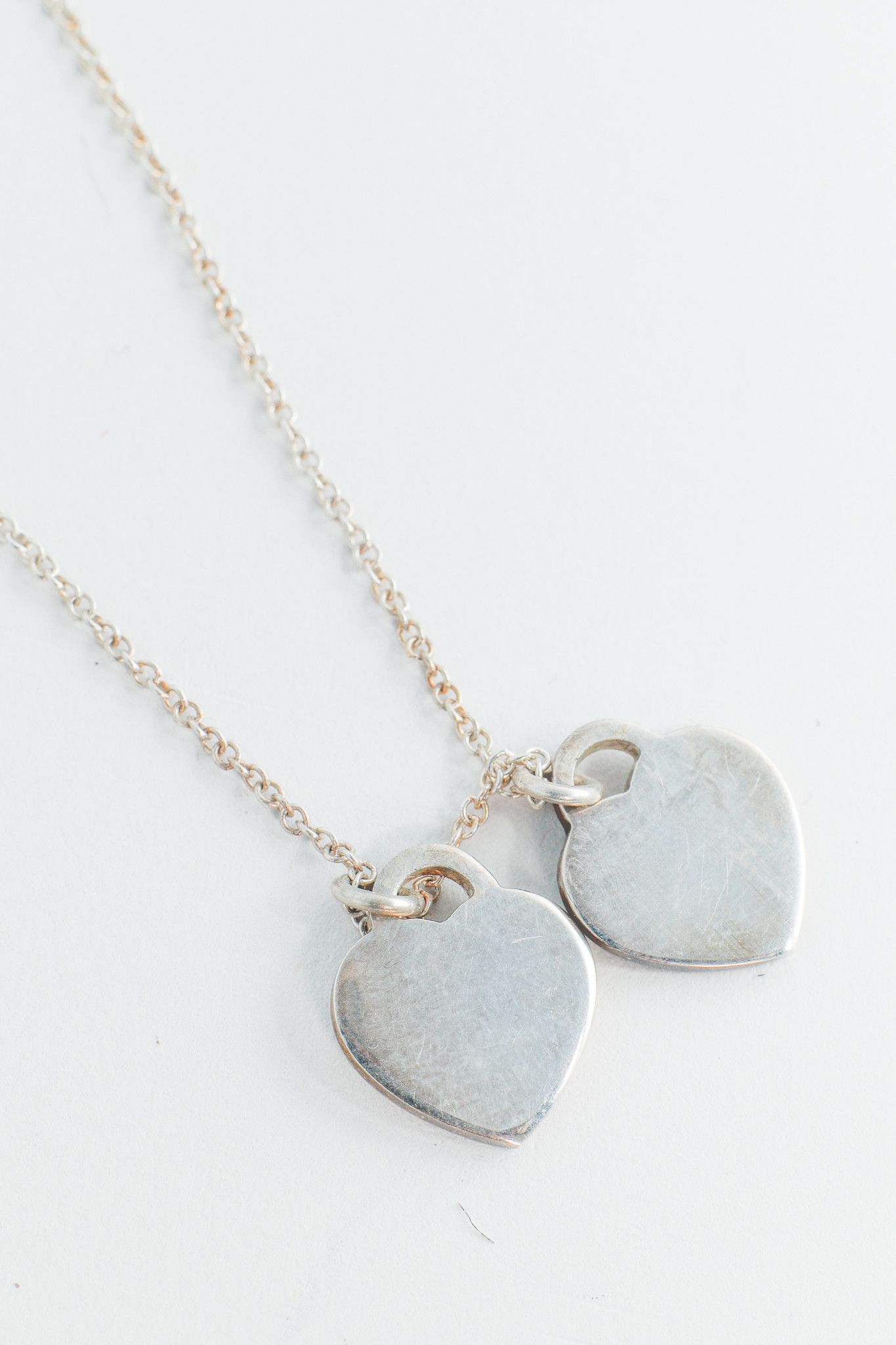 Tiffany & Co. Tiffany & Co. Return To Tiffany Twin Hearts Silver Necklace Size ONE SIZE - 4 Thumbnail