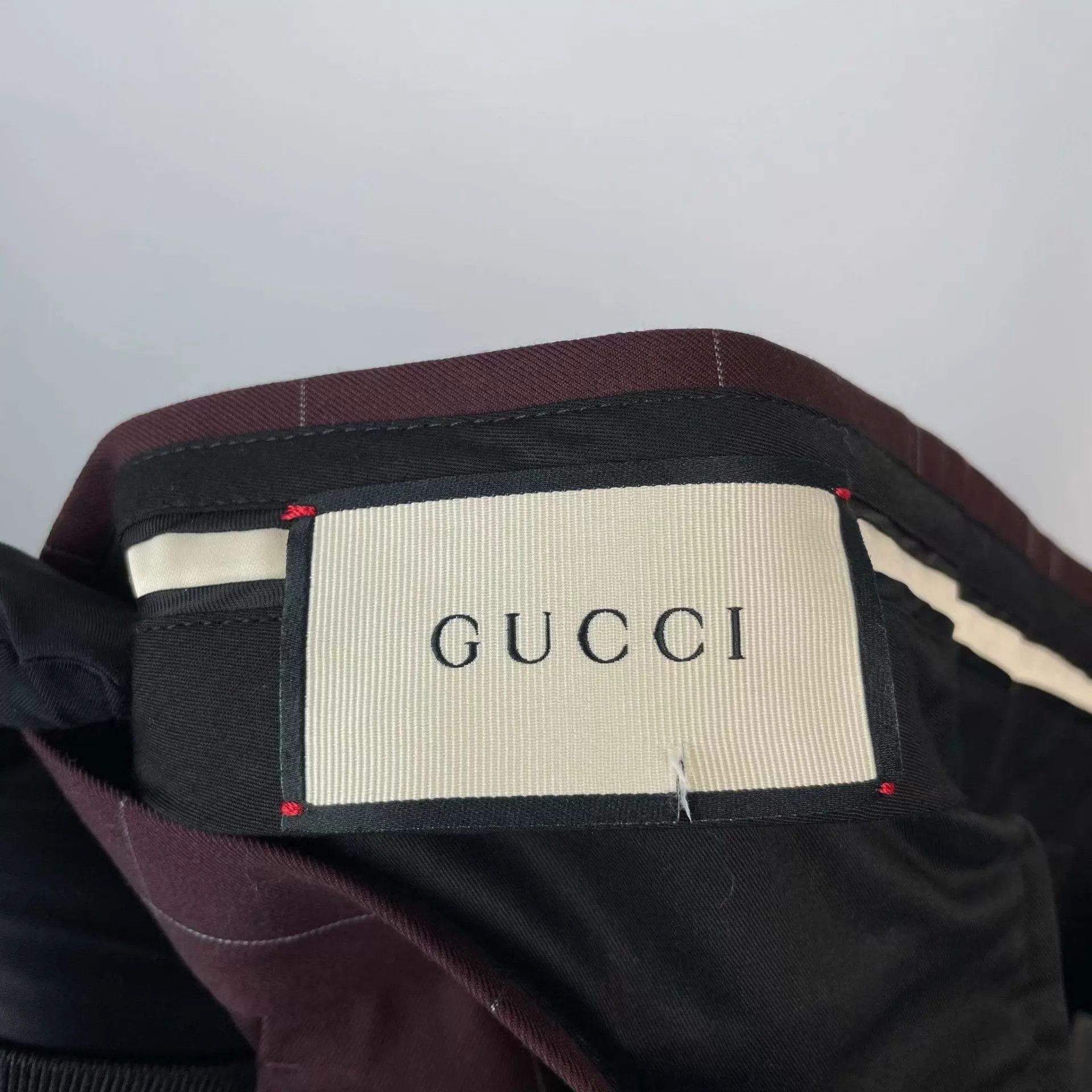 Gucci Gucci Pants Wine Red 175/92A 95 New Size US 32 / EU 48 - 3 Thumbnail