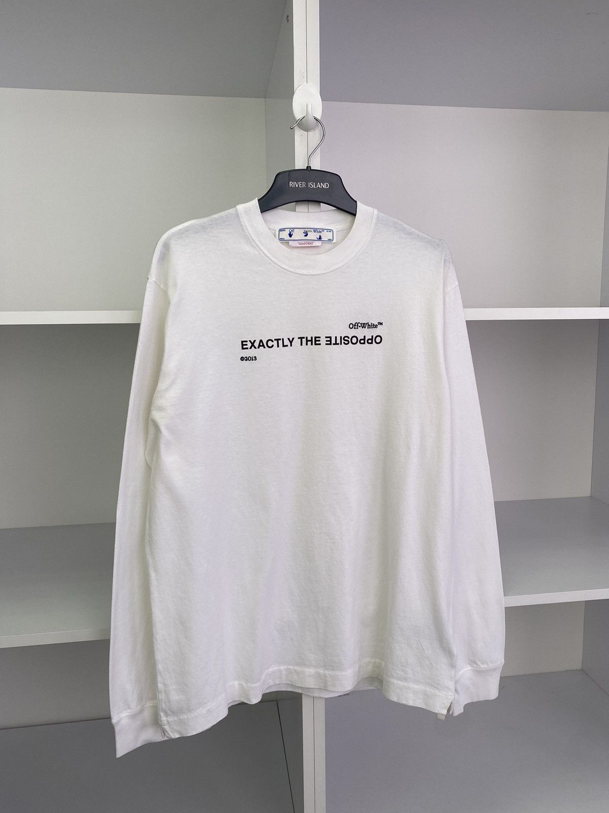 Off-White Off-White Spiral Opp Over Long sleeve tee Size US XL / EU 56 / 4 - 4 Thumbnail