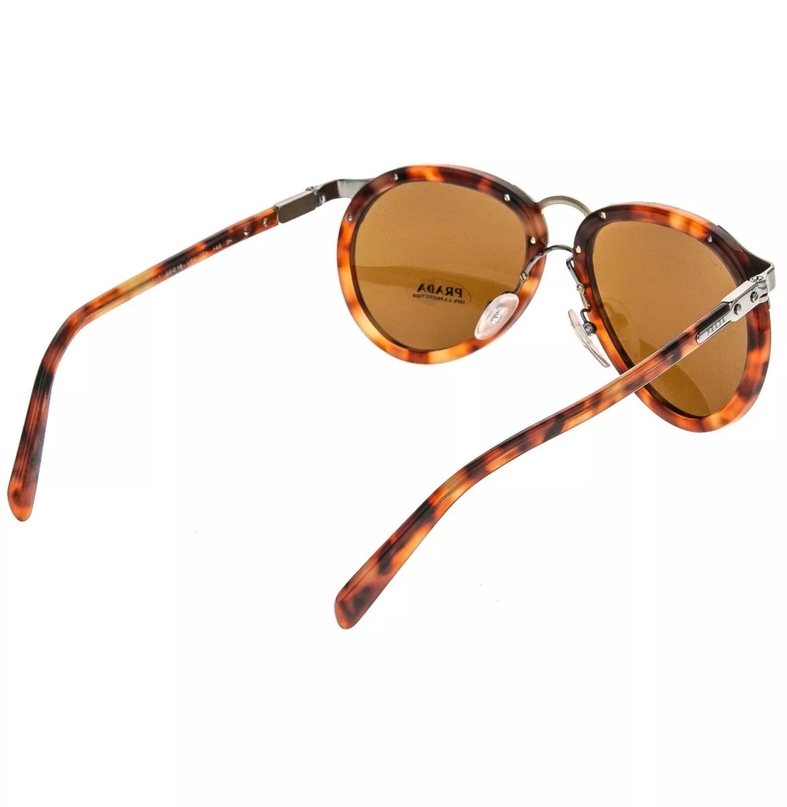 Prada PRADA 01T WANDERER Aviator PR01TS Red Brown Sunglasses 01TS Size ONE SIZE - 8 Thumbnail