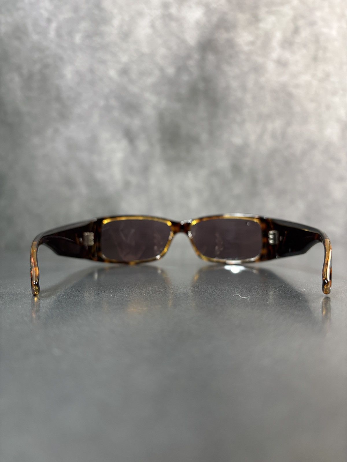 Emporio Armani × Giorgio Armani Emporio Armani Sunglasses Sporty EA 9538/S Wrap Y2K Brown Size ONE SIZE - 15 Thumbnail
