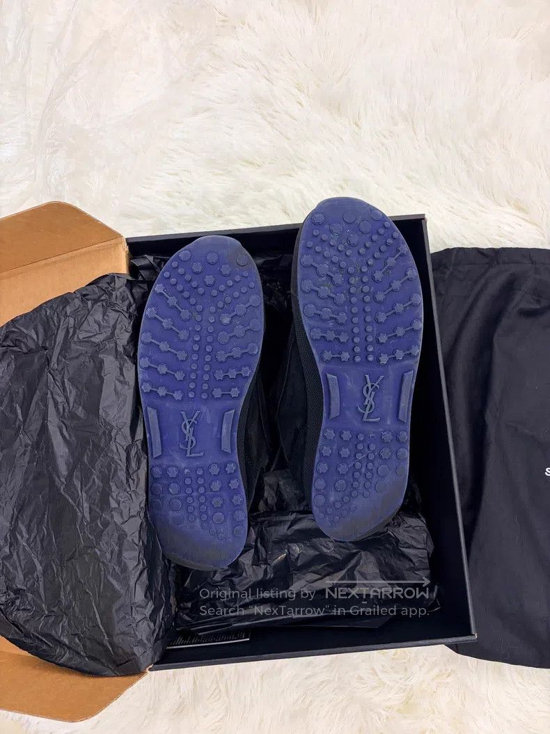 Saint Laurent Paris Saint Laurent Paris Black Suede Sports Shoes Size US 8 / EU 41 - 4 Thumbnail
