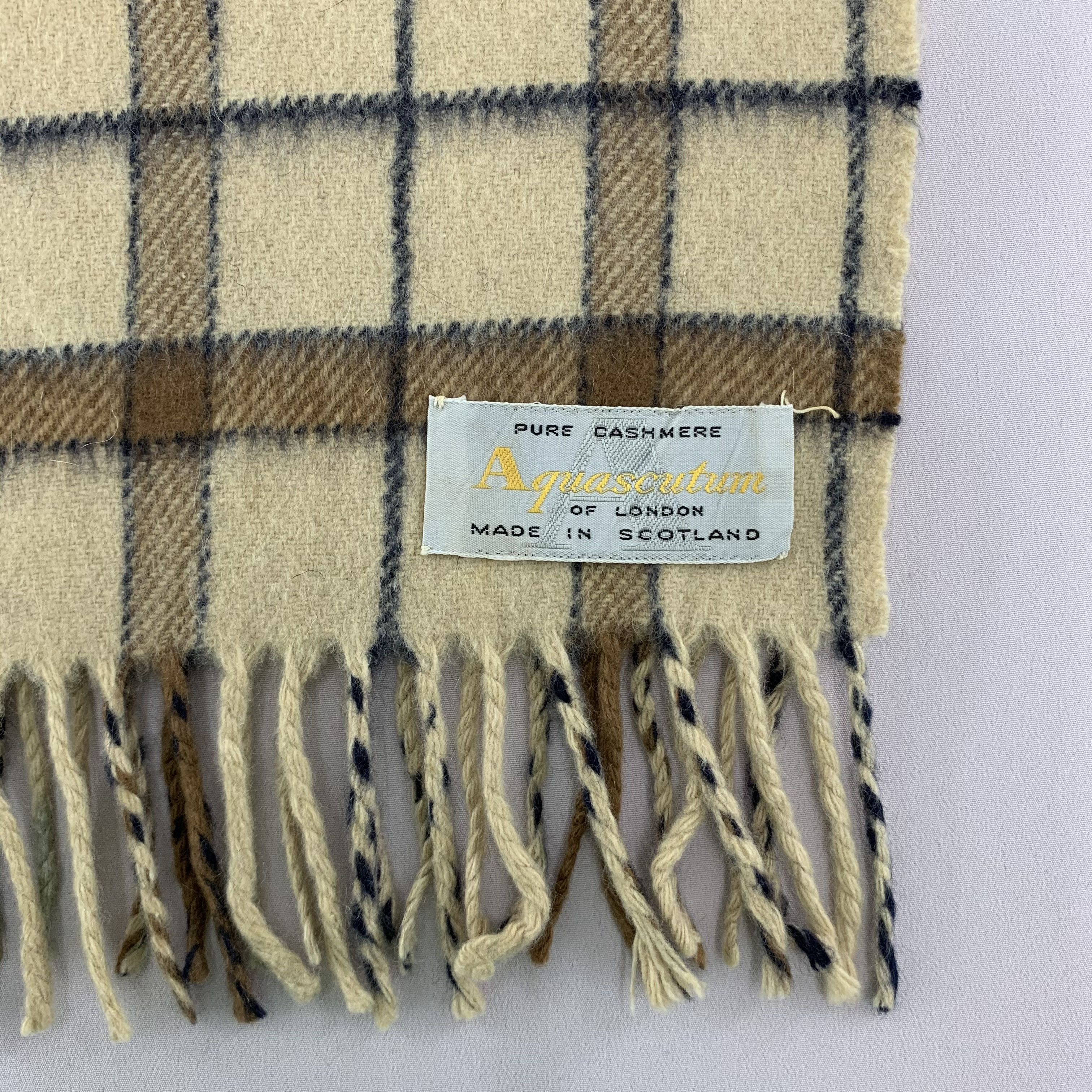 Aquascutum Aquascutum Scarf Wool Muffler Neck Wrap BL5192 Size ONE SIZE - 4 Thumbnail