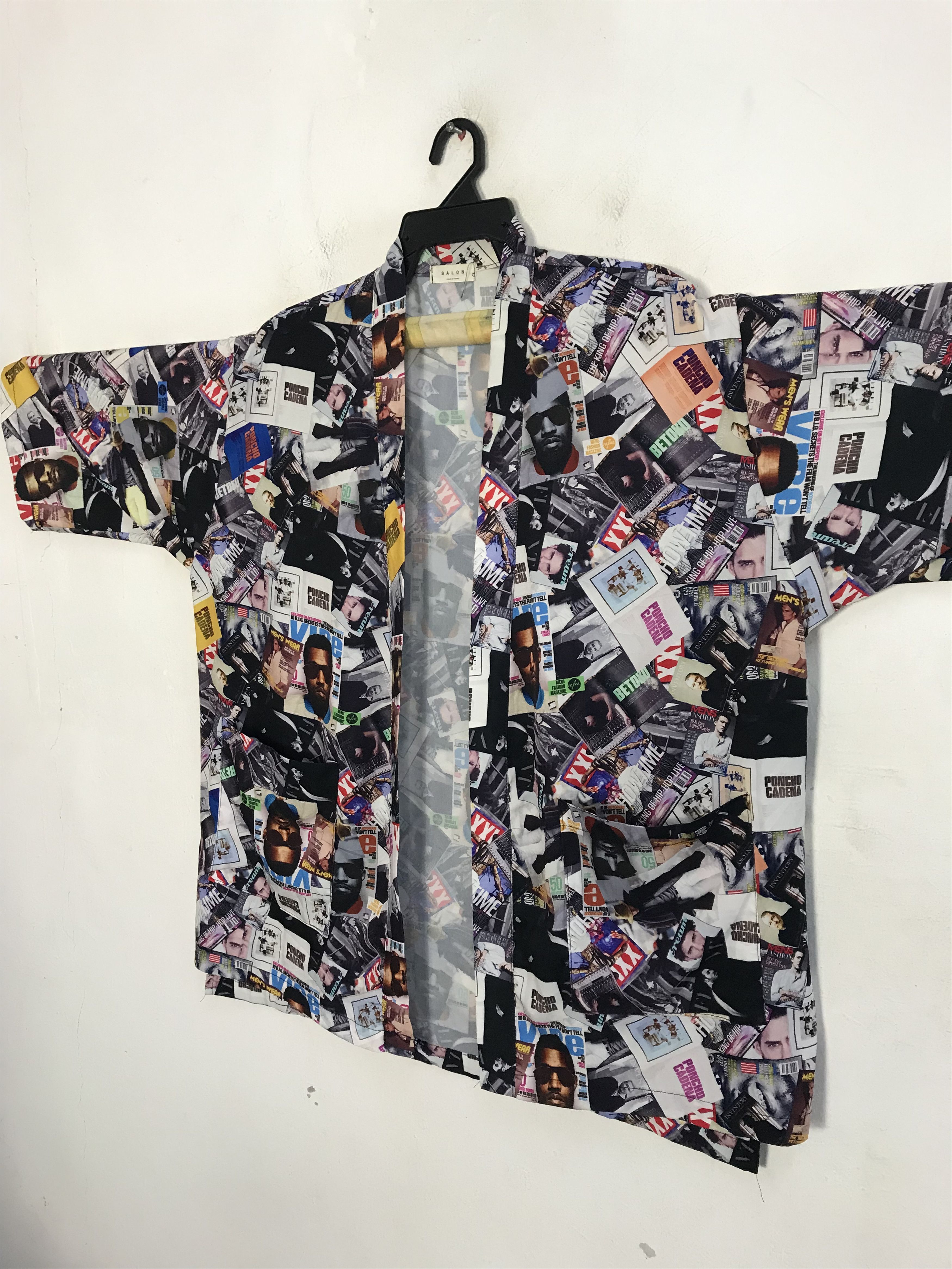 Japanese Brand Salon Kimono Jinbei Poncho Cadena All Over Kanye West Face Size US XXL / EU 58 / 5 - 4 Thumbnail