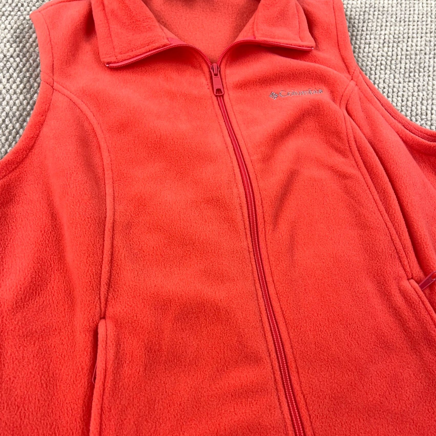 Pinko Columbia Vest Women L Pink Fleece Full Zip Sleeveless Jacket Hiking Sweater Size L / US 10 / IT 46 - 5 Thumbnail