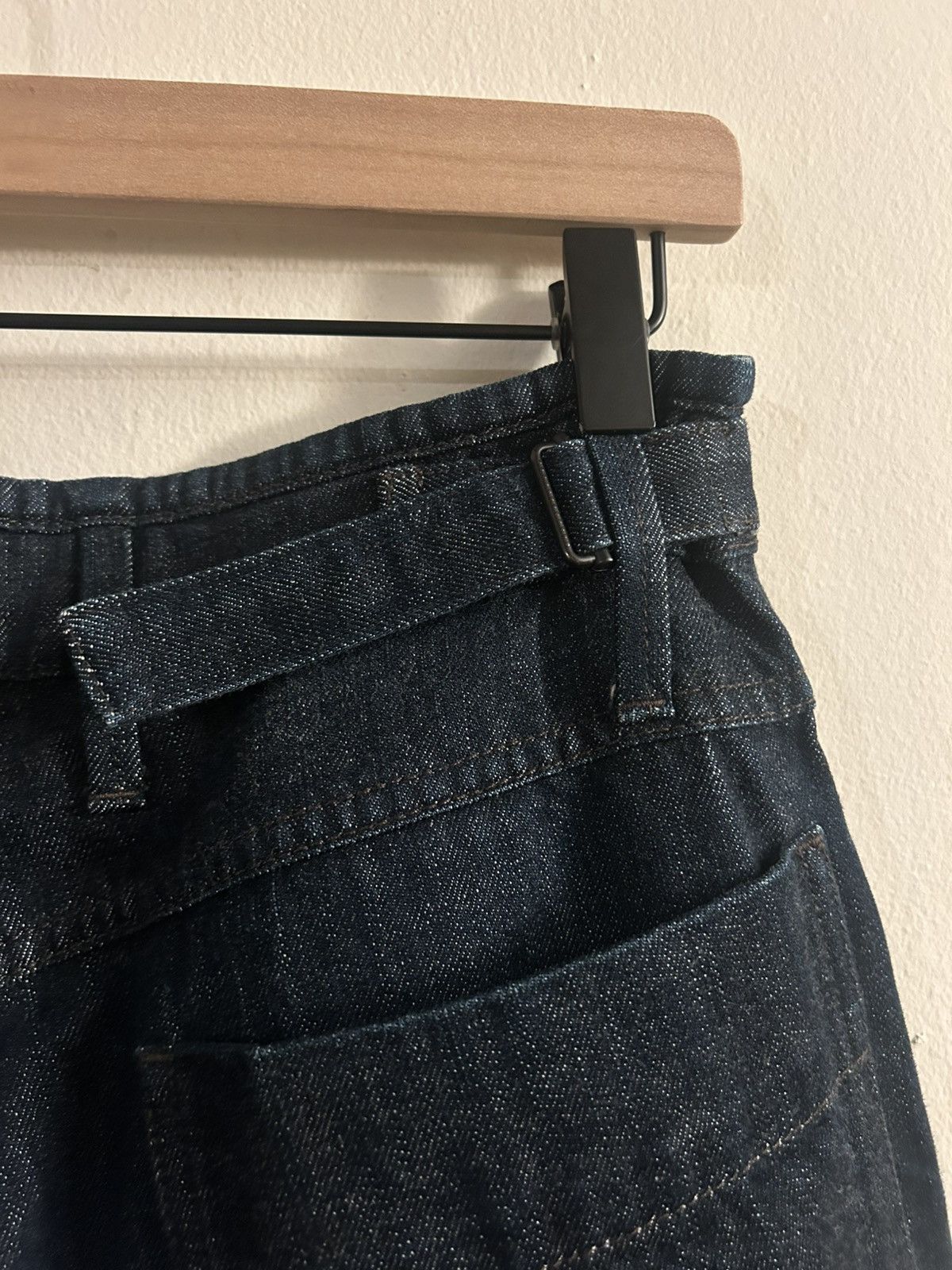 Lemaire PLEATED WORKWEAR PANTS Heavy indigo denim french baggy pleat Size US 30 / EU 46 - 5 Thumbnail