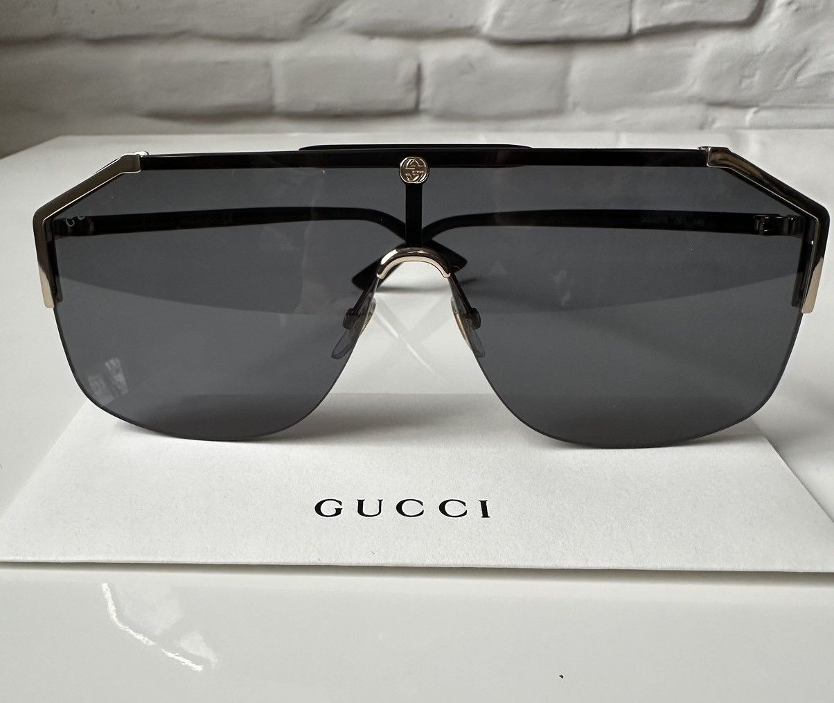 image of Authentic Gucci Gg0291S 001 Sunglasses Men’S/women’S in Gold, Men's