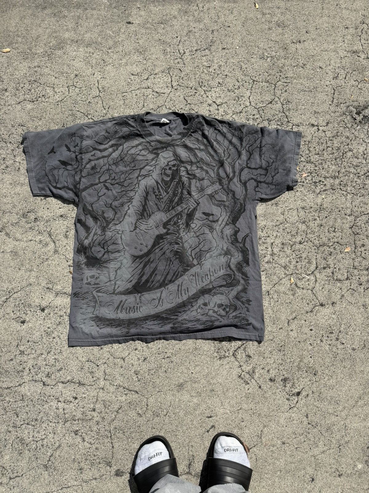 Vintage Vinatge Grunge Skull Shirt Size US L / EU 52-54 / 3 - 1 Thumbnail