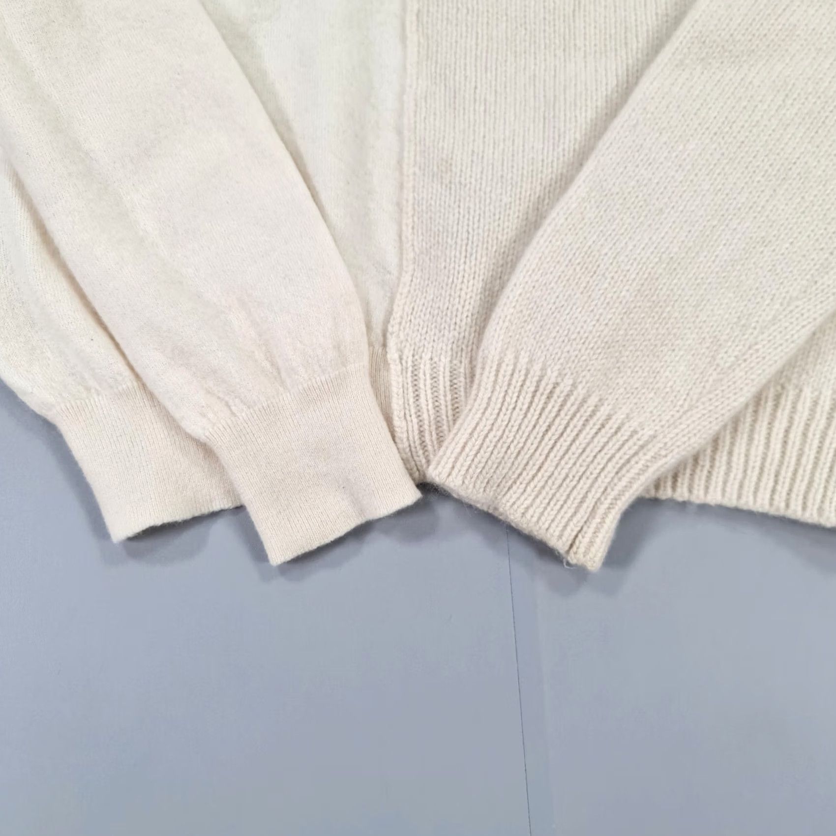 Stella McCartney Stella McCartney Jumper Wool Cashmere Ivory 36 XS Crew Neck Long Sleeve Raglan Logo Ruffle Knit Pullover Womens Size XS / US 0-2 / IT 36-38 - 3 Thumbnail